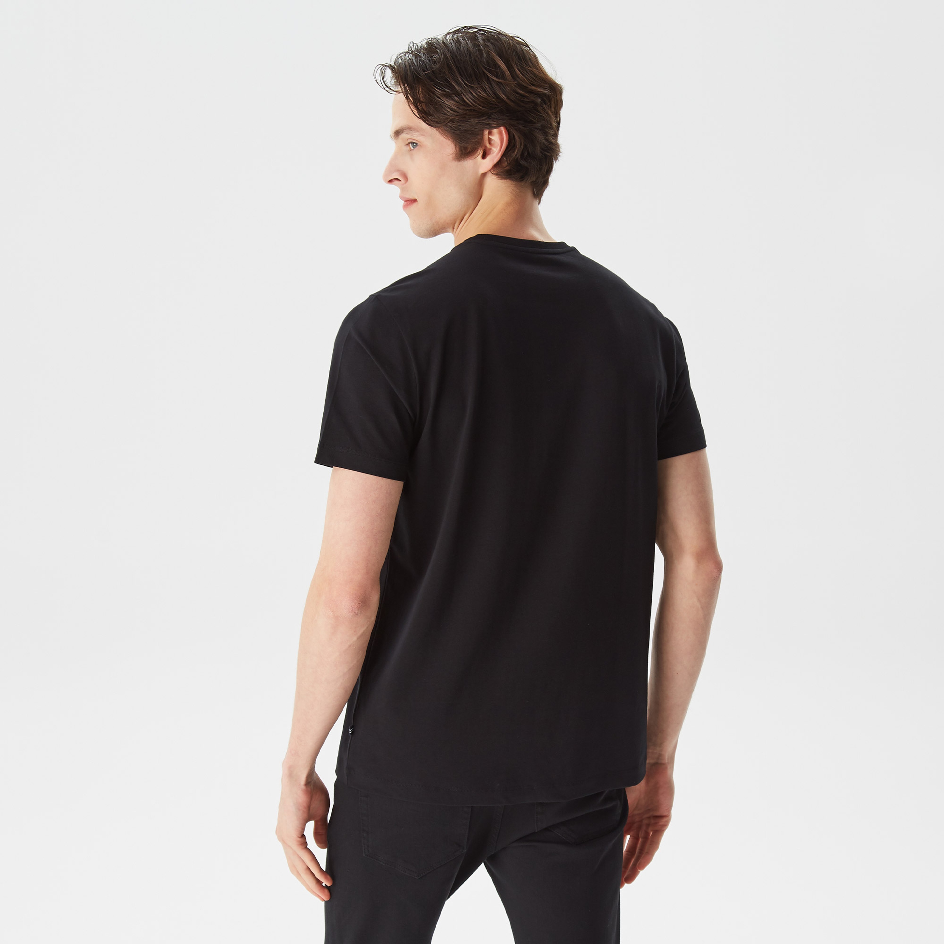 Nautica Erkek Siyah Standart Fit T-Shirt