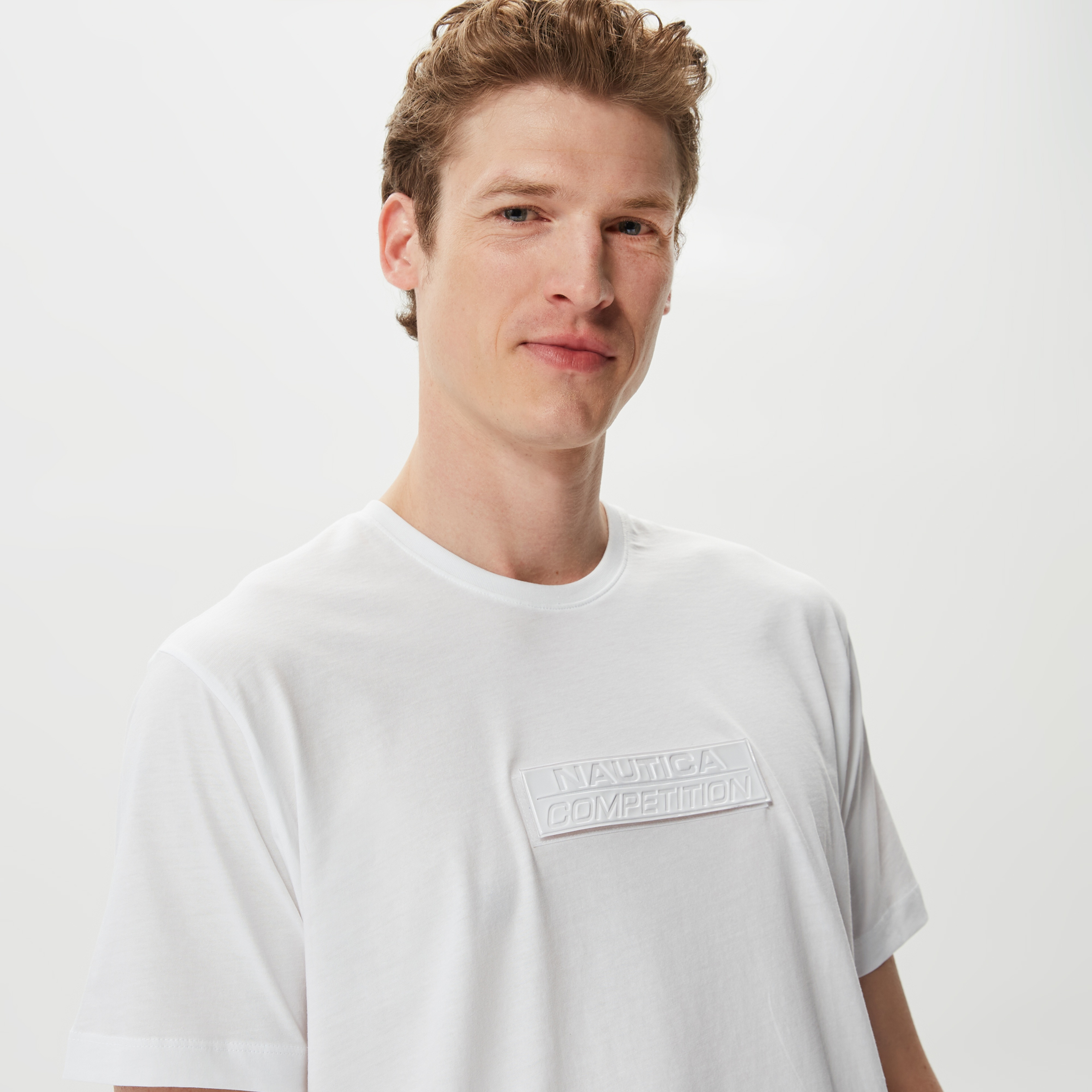Nautica Erkek Beyaz Baskılı T-Shirt