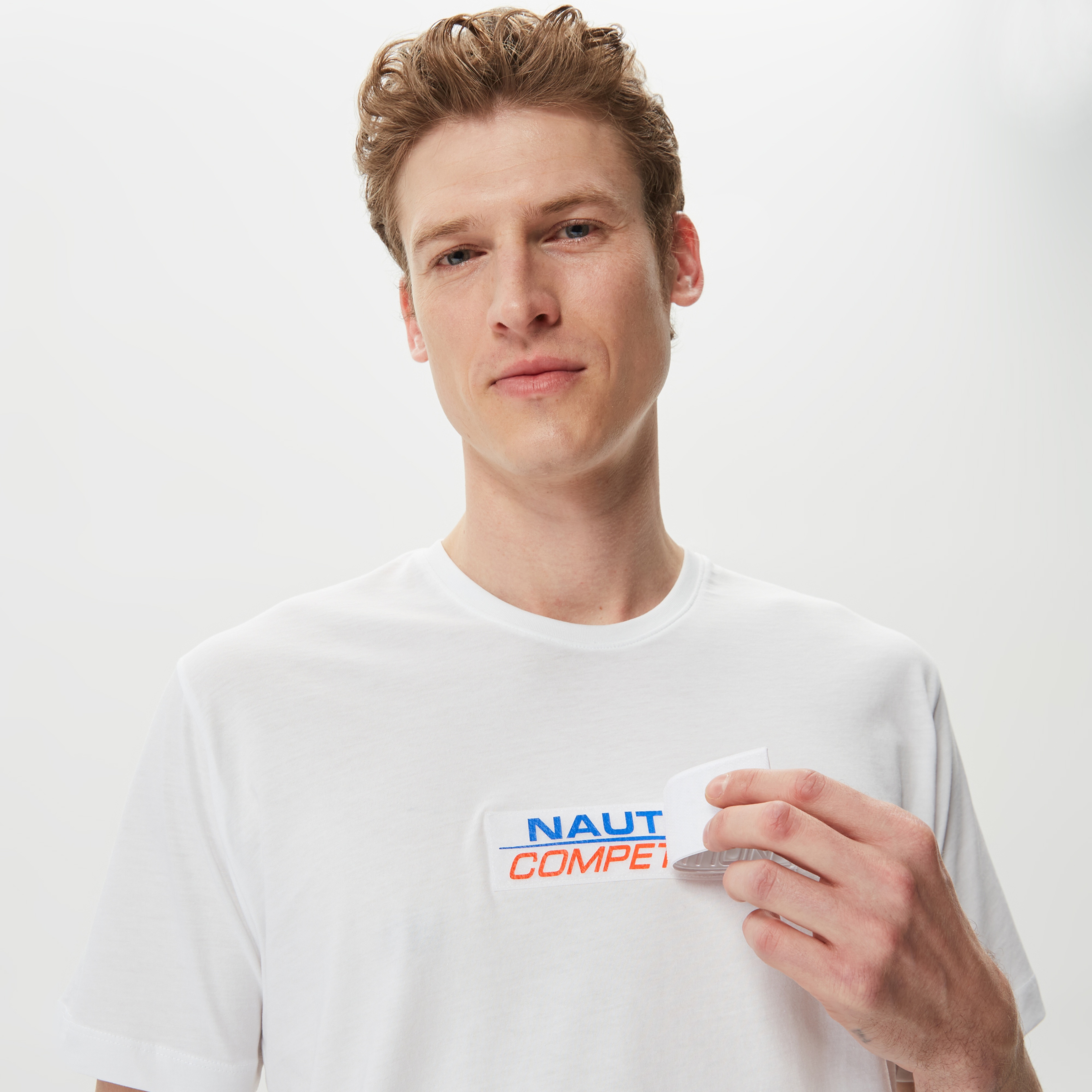 Nautica Erkek Beyaz Baskılı T-Shirt