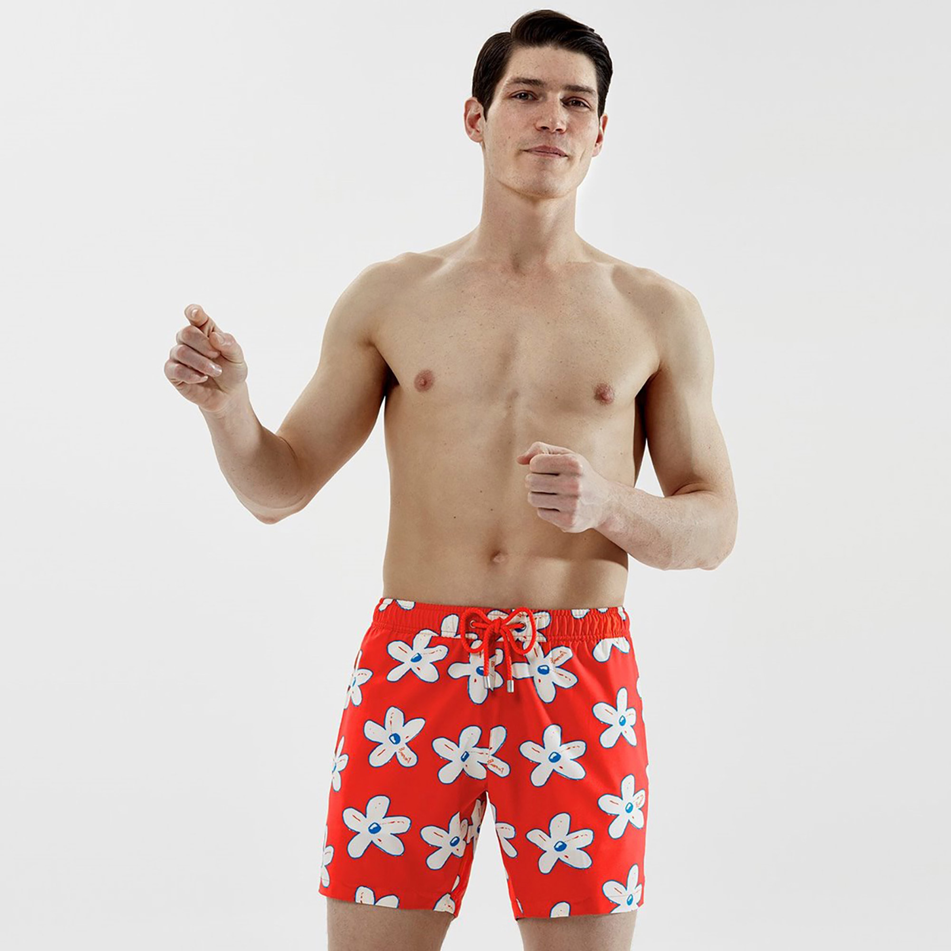 Bluemint Arthus Stretch Erkek Magenta Daisy Mayo Şort