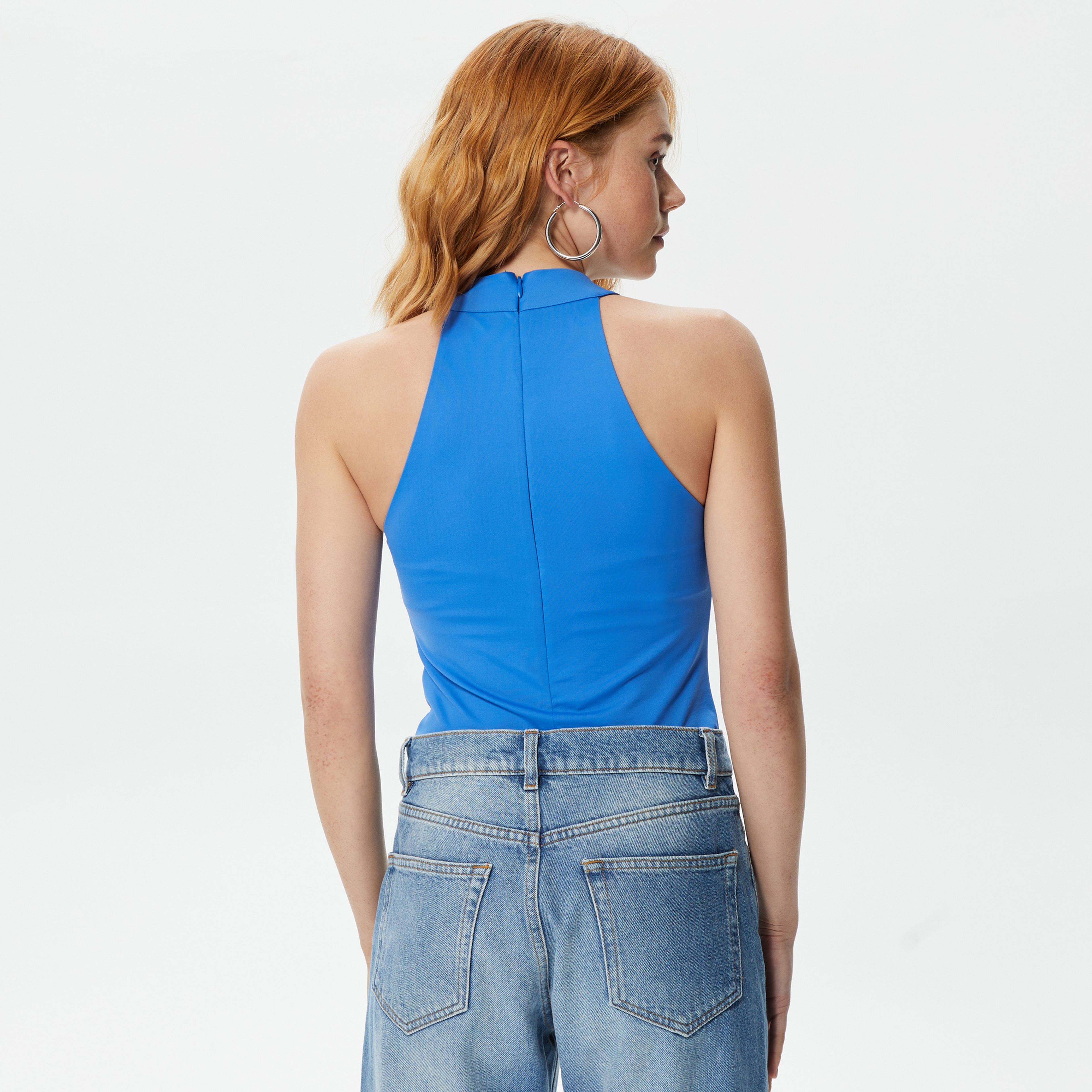 Lacoste House of SuperStep X Lacoste Kadın Mavi Mayo