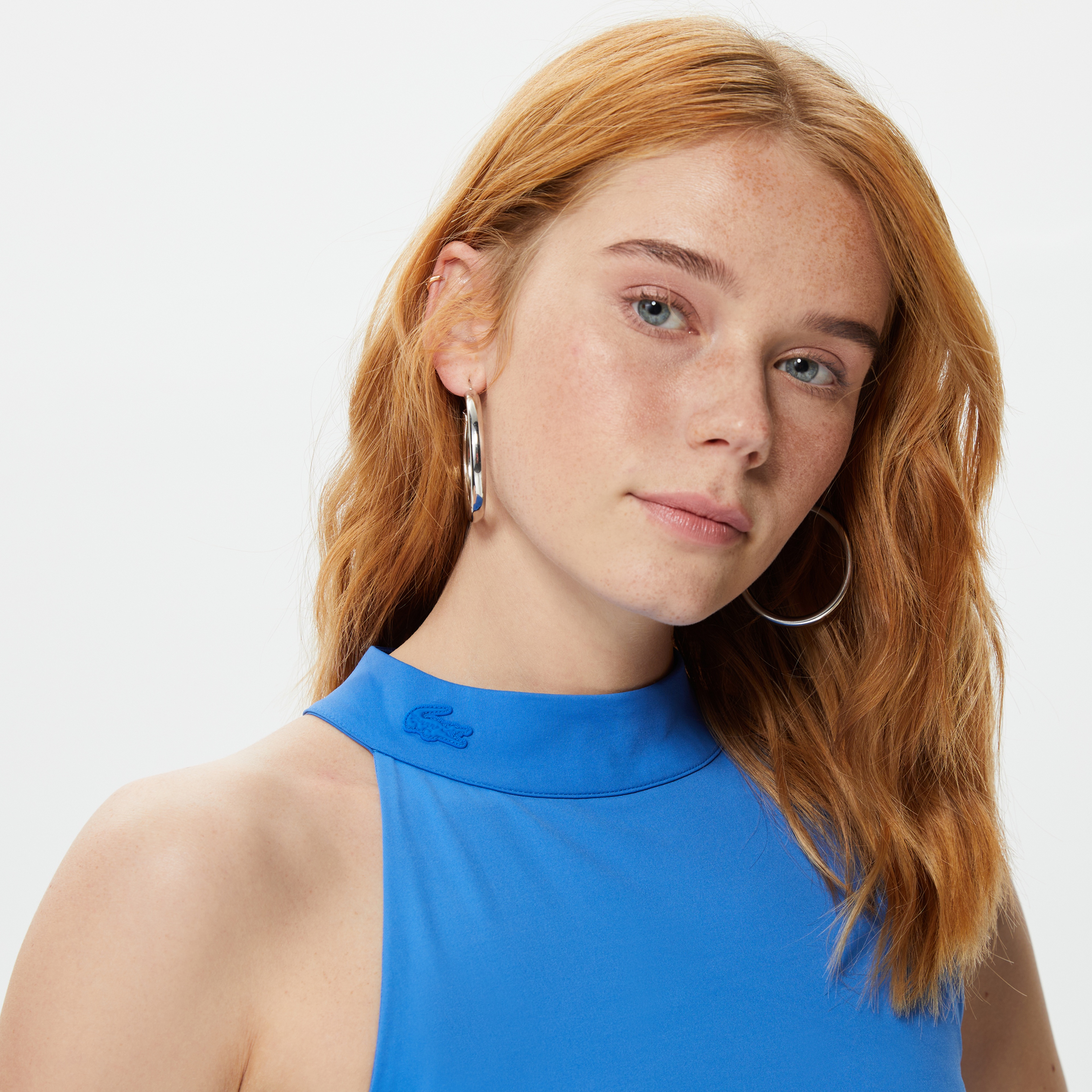 Lacoste House of SuperStep X Lacoste Kadın Mavi Mayo