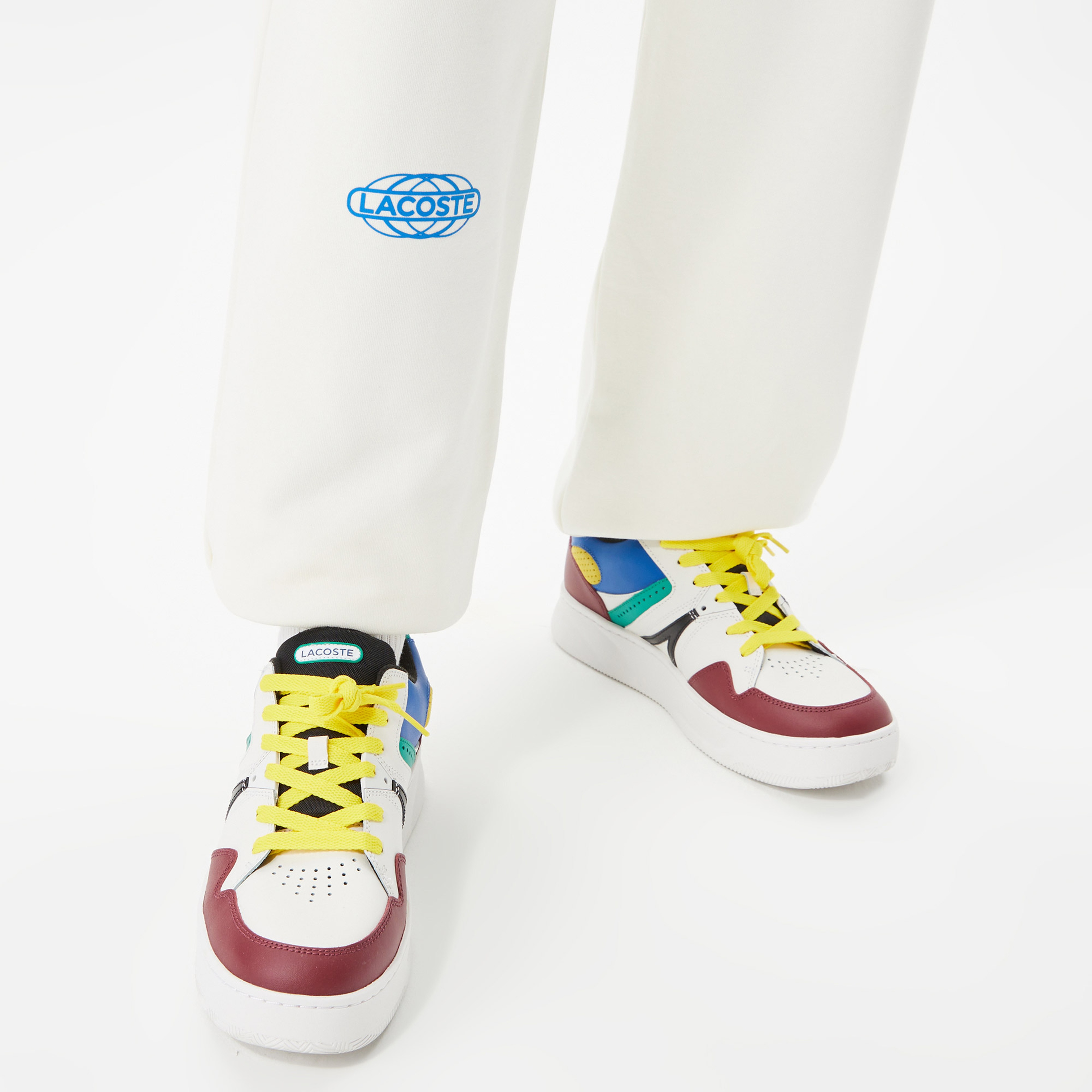 Lacoste House of SuperStep X Lacoste Erkek Beyaz Eşofman Altı