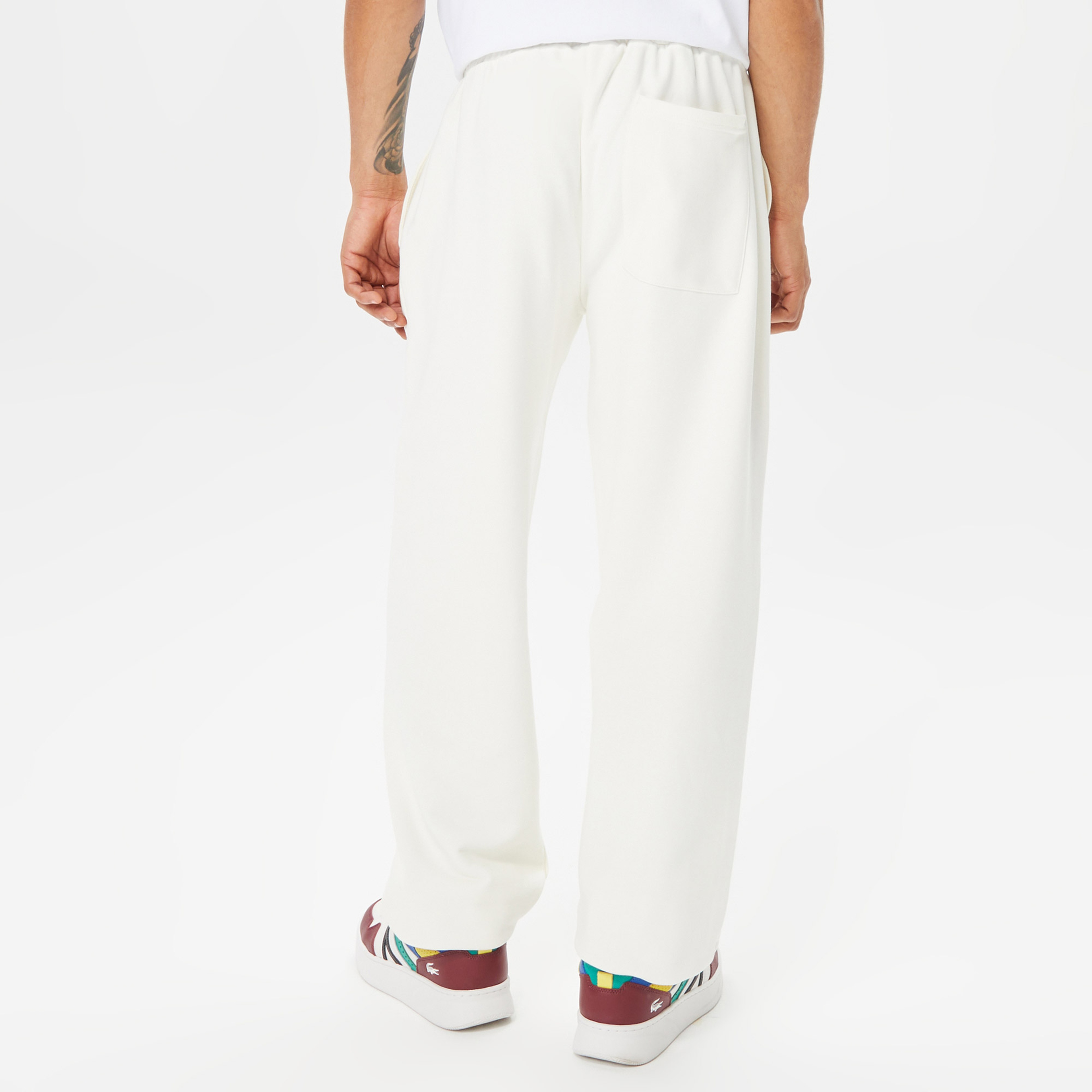 Lacoste House of SuperStep X Lacoste Erkek Beyaz Eşofman Altı