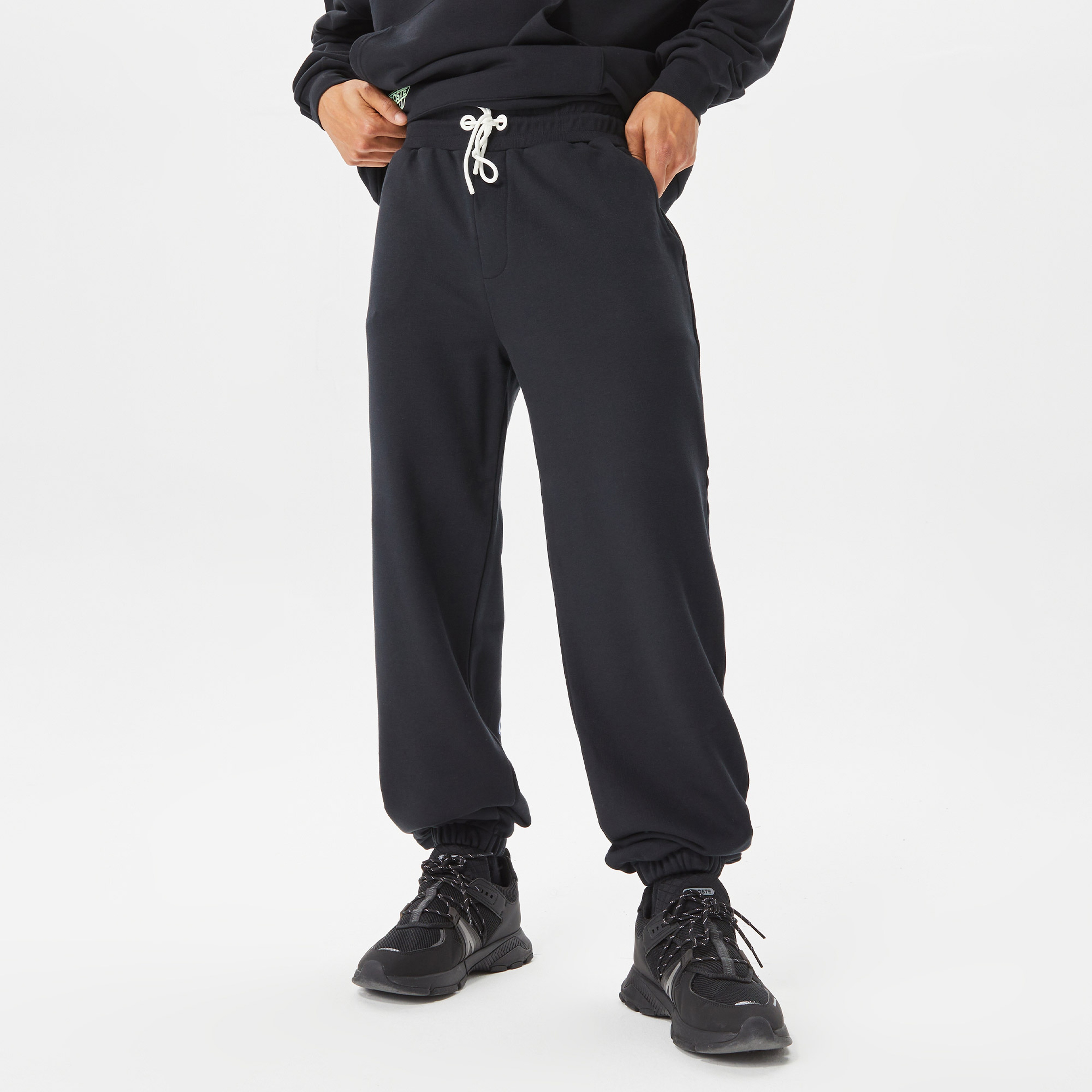 Lacoste House of SuperStep X Lacoste Erkek Siyah Eşofman Altı