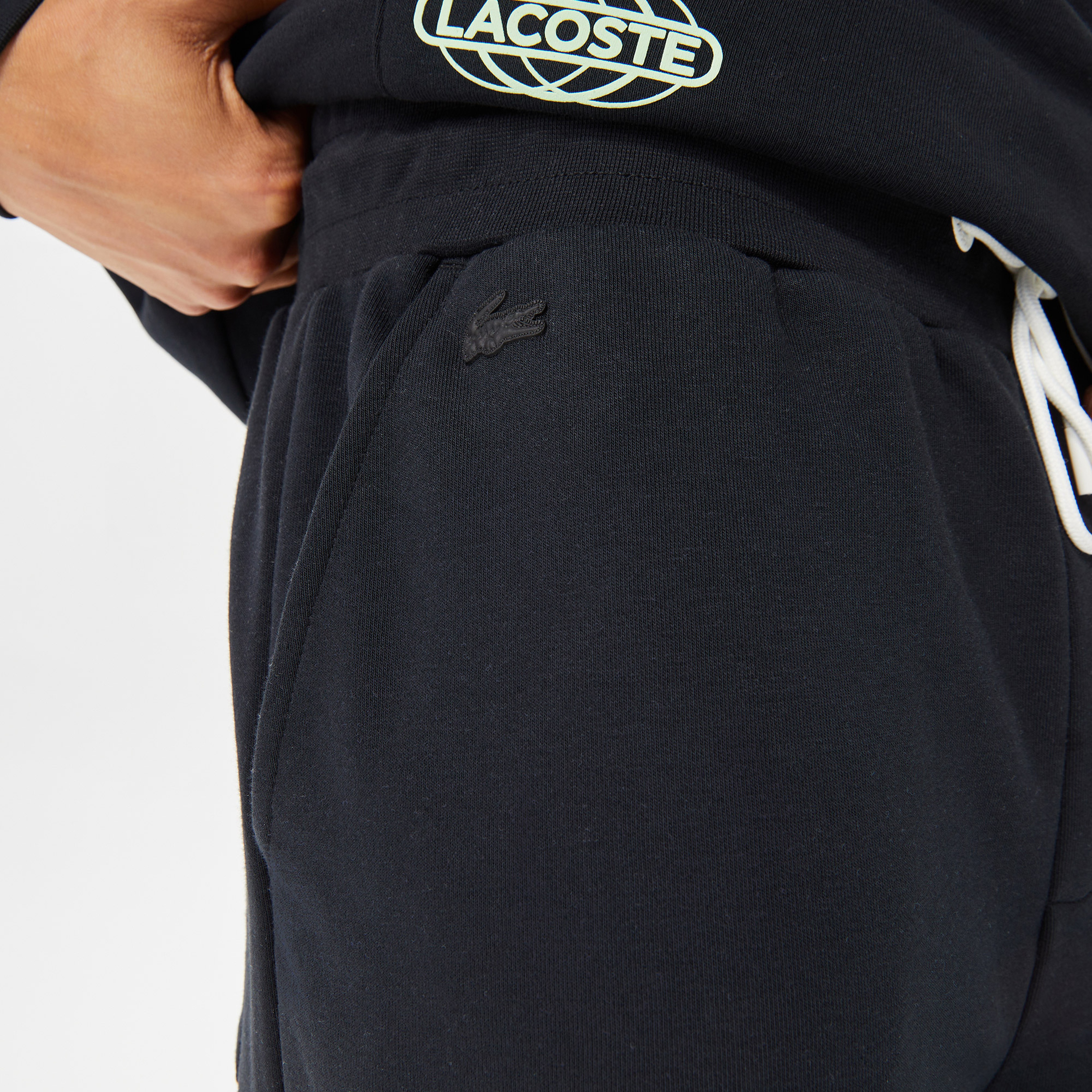 Lacoste House of SuperStep X Lacoste Erkek Siyah Eşofman Altı