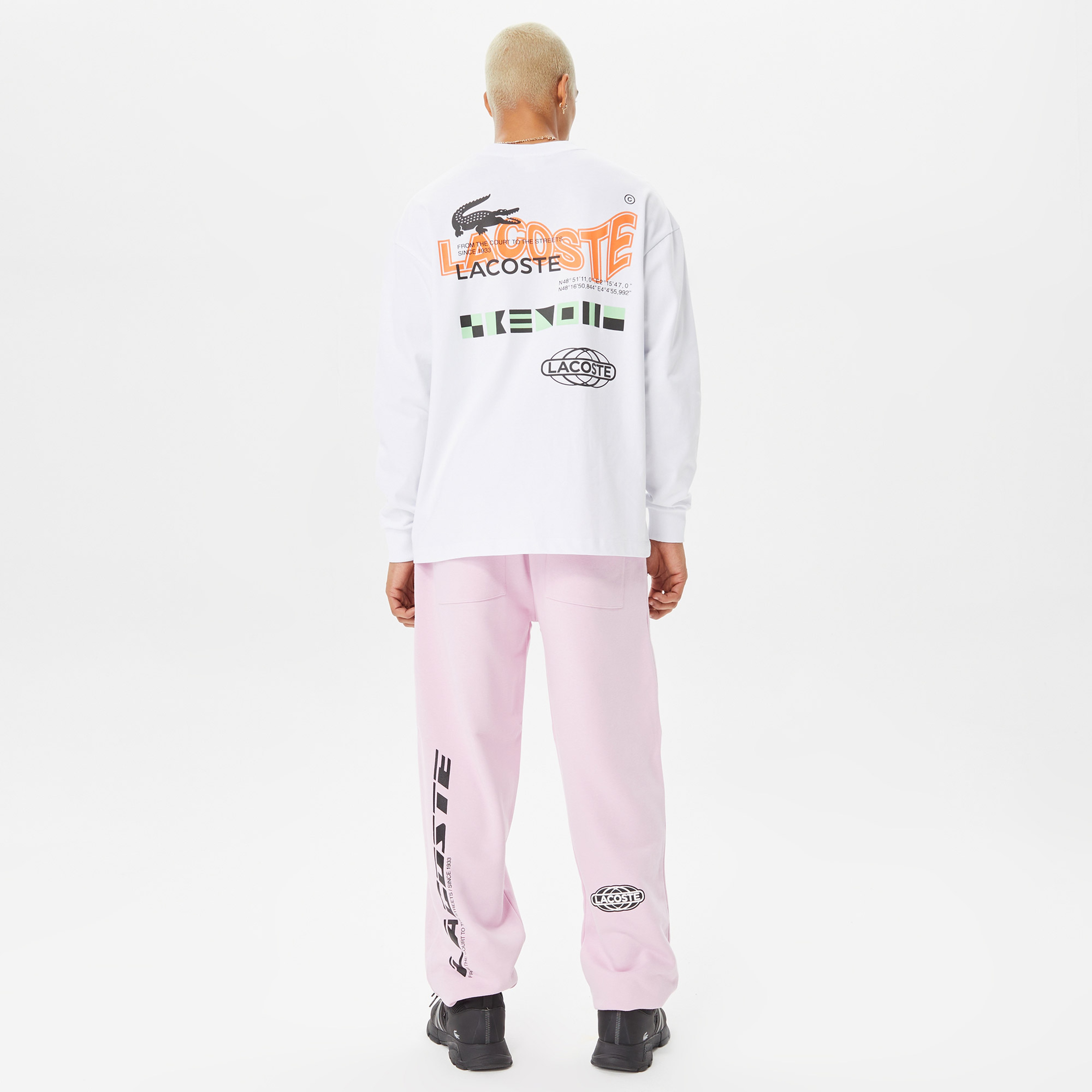 Lacoste House of SuperStep X Lacoste Erkek Pembe Eşofman Altı