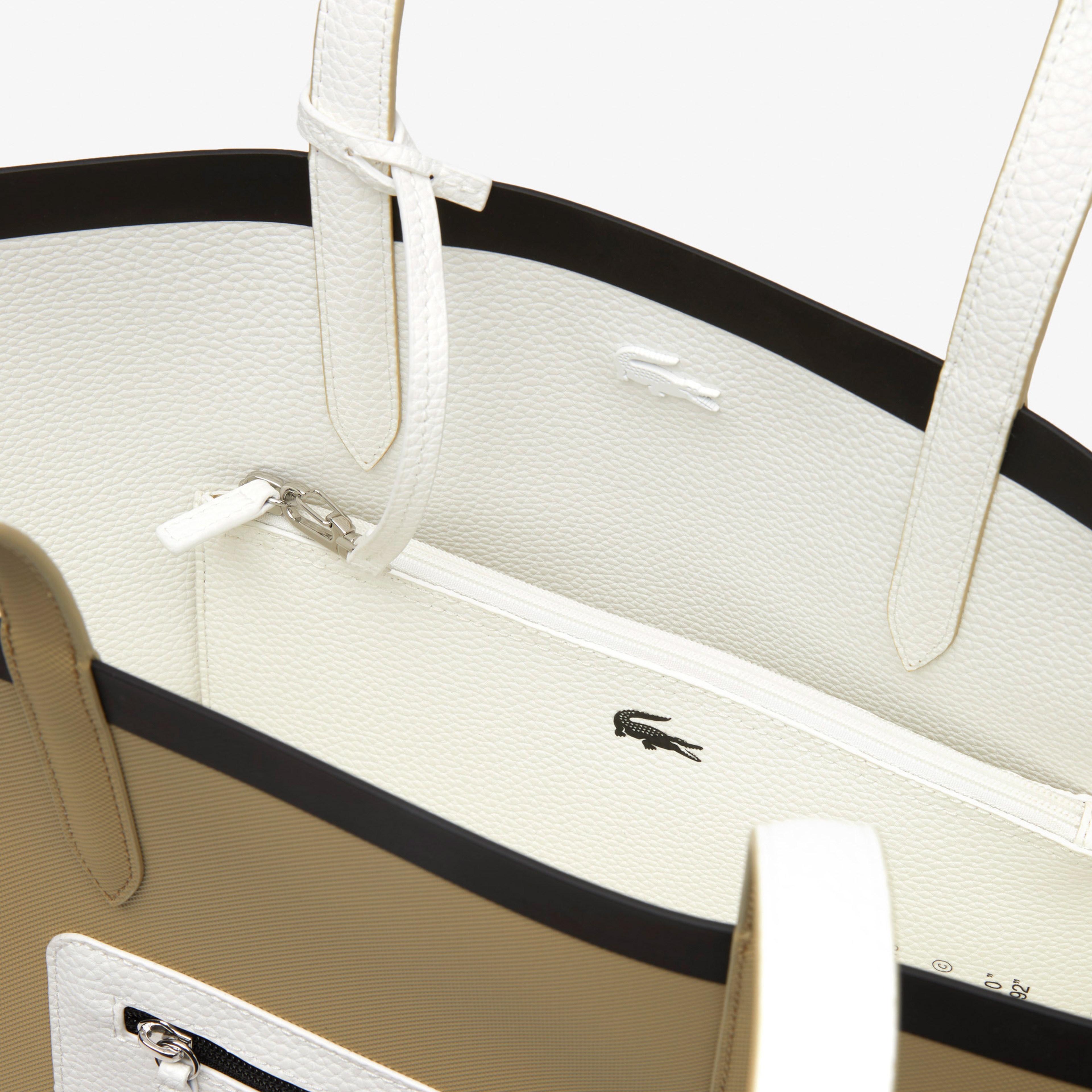 Anna Kadın Çift Taraflı Baskılı Bej Omuz Çantası