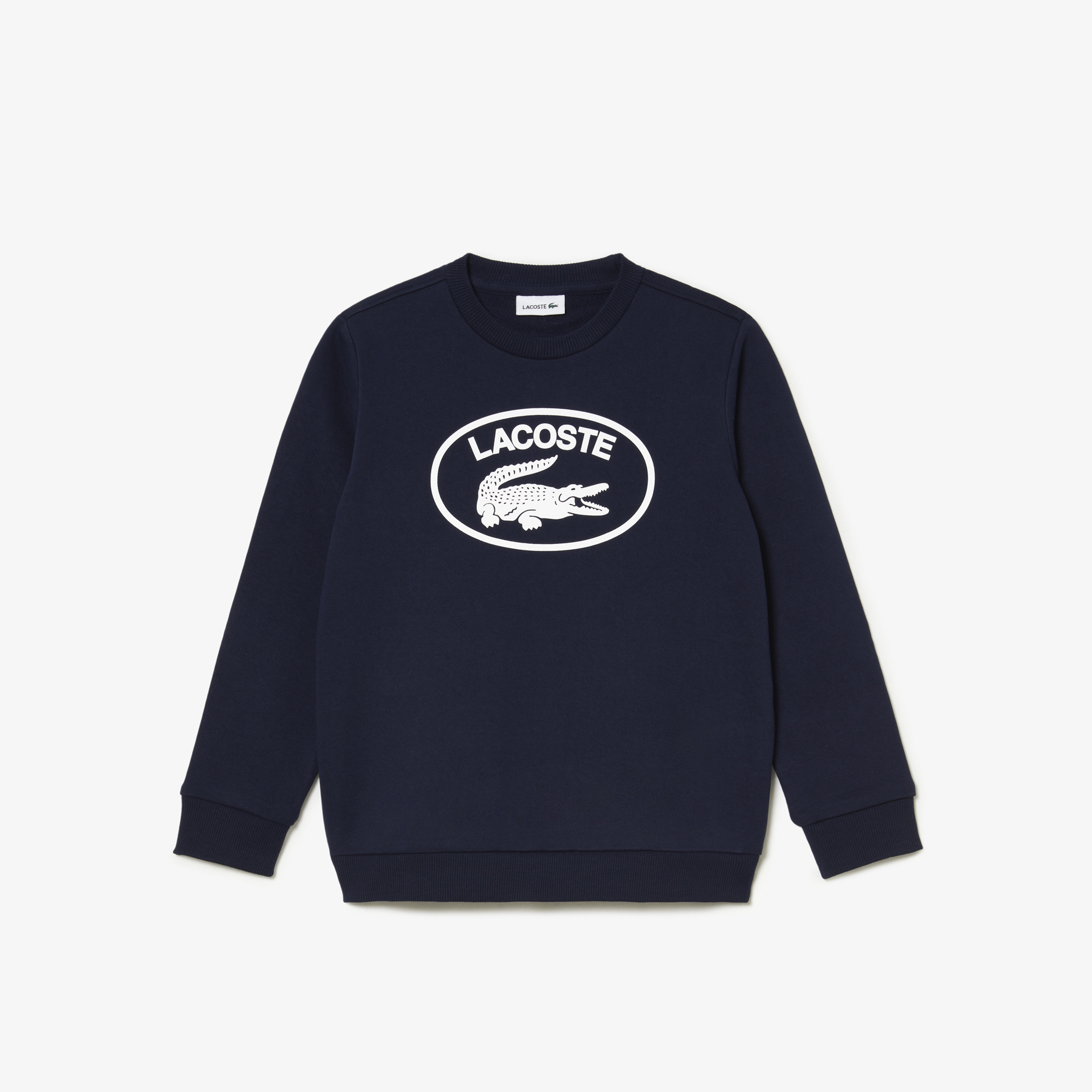 Çocuk Bisiklet Yaka Baskılı Lacivert Sweatshirt