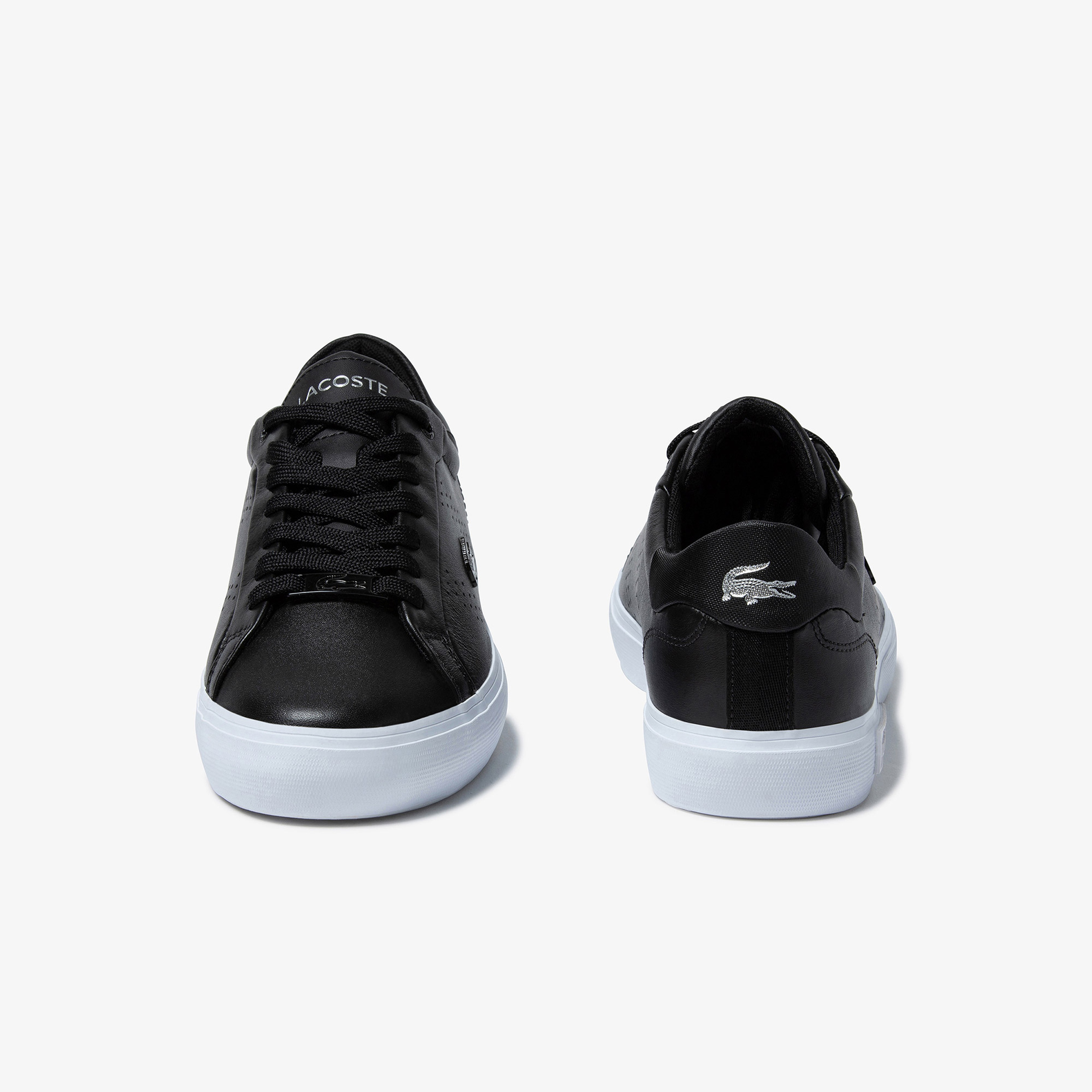 Lacoste Powercourt 2.0 Kadın Deri Siyah Sneaker