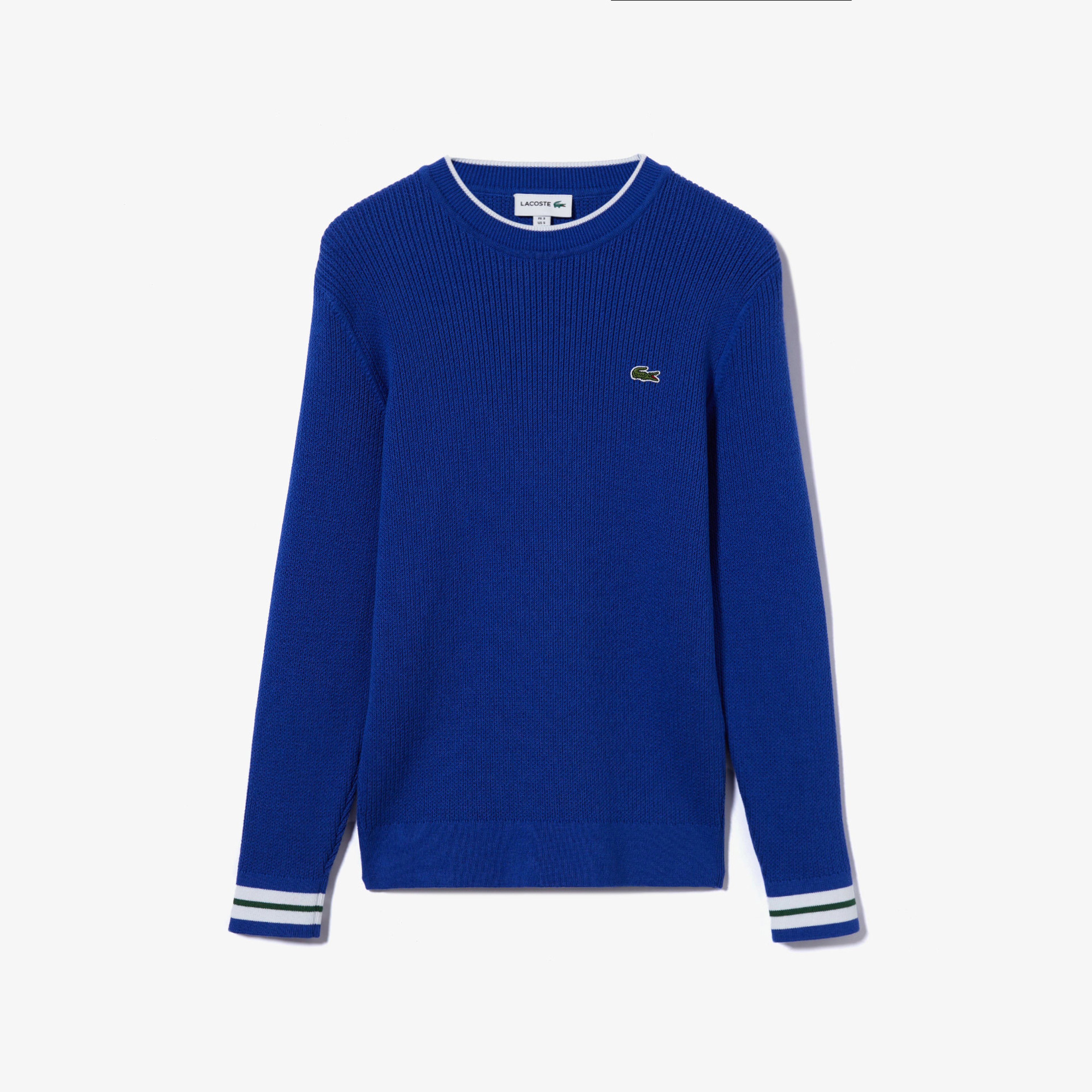 Lacoste Erkek Bisiklet Yaka Mavi Kazak