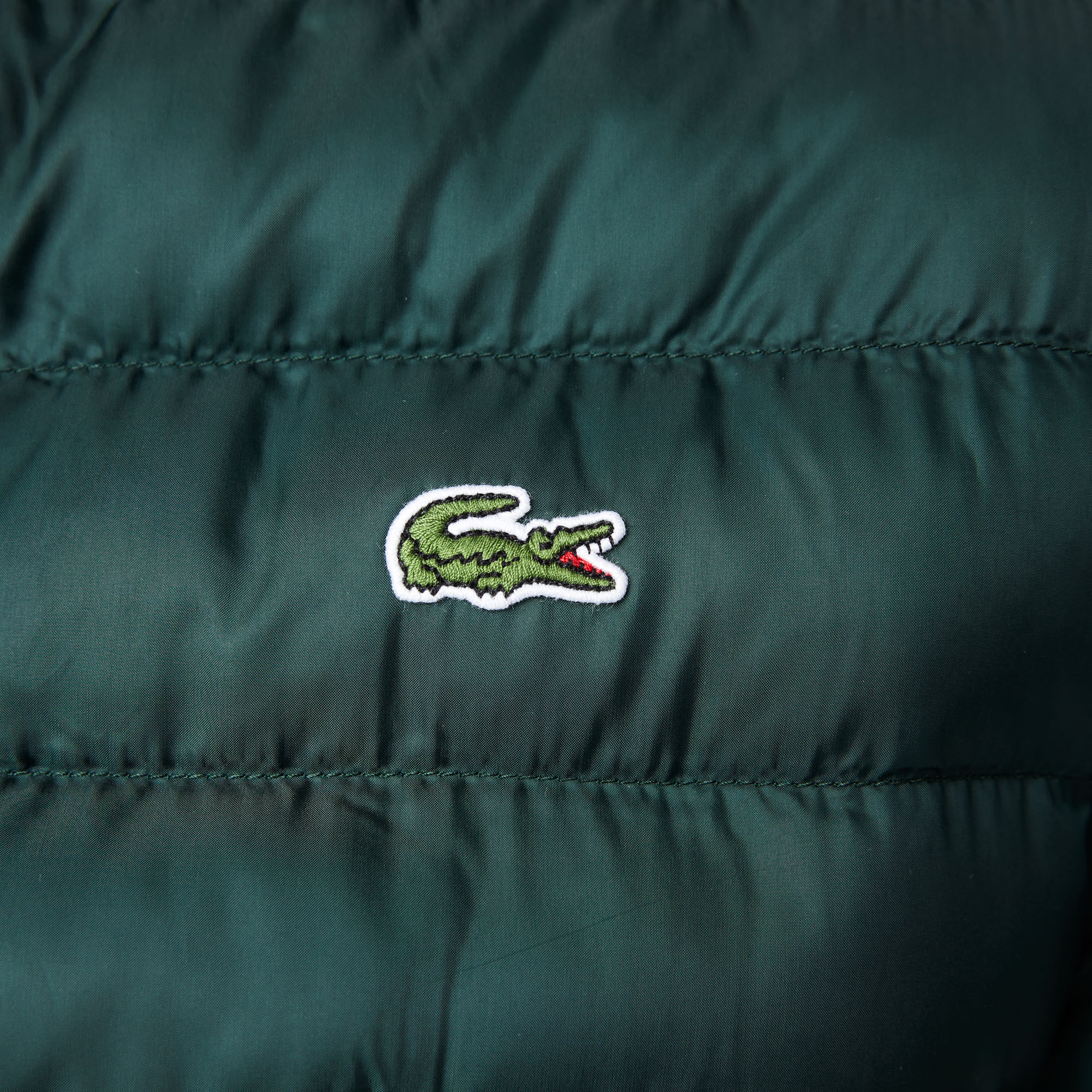 Erkek Kapüşonlu Kapitone Yeşil Mont