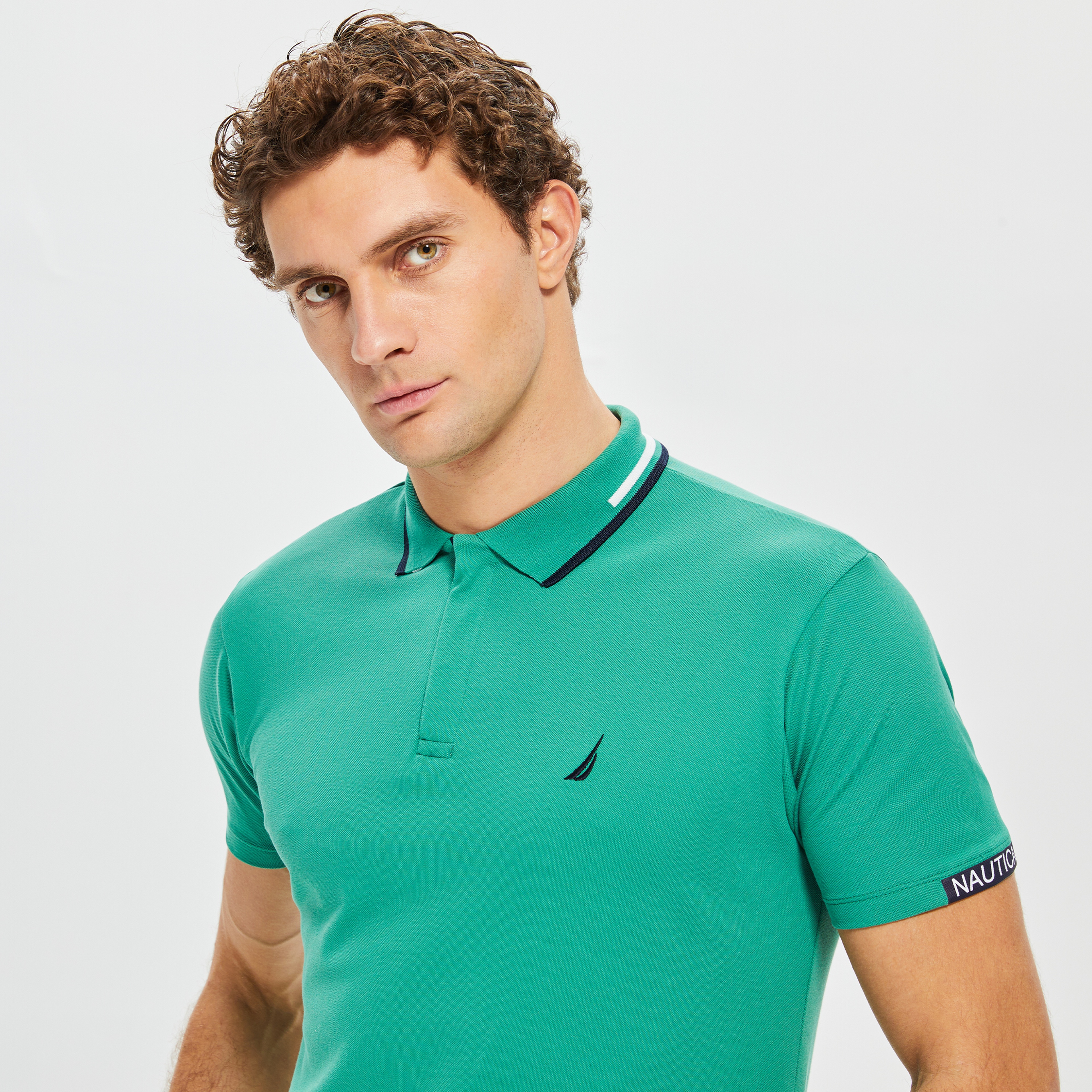 NAUTICA ERKEK YEŞİL KISA KOLLU POLO