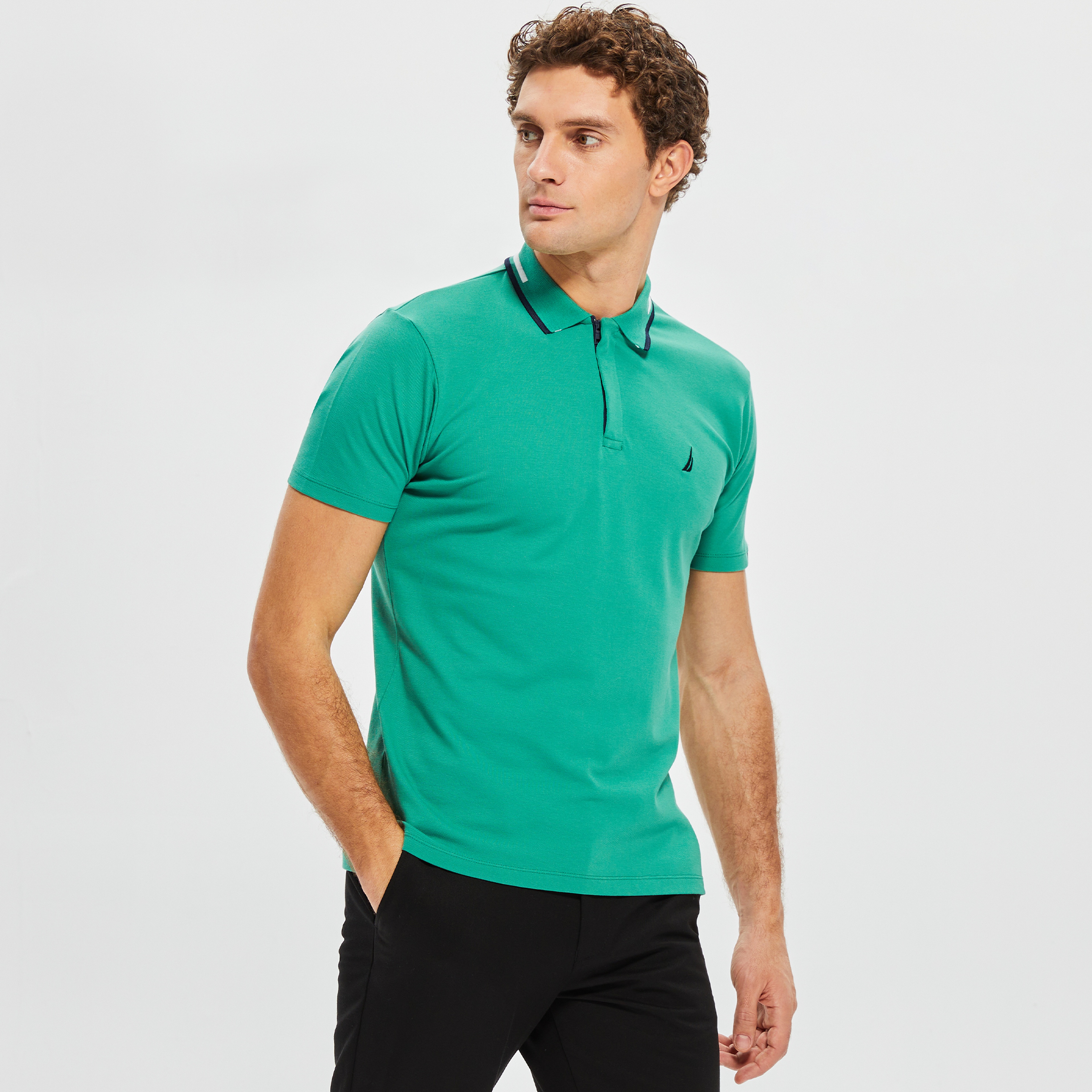 NAUTICA ERKEK YEŞİL KISA KOLLU POLO
