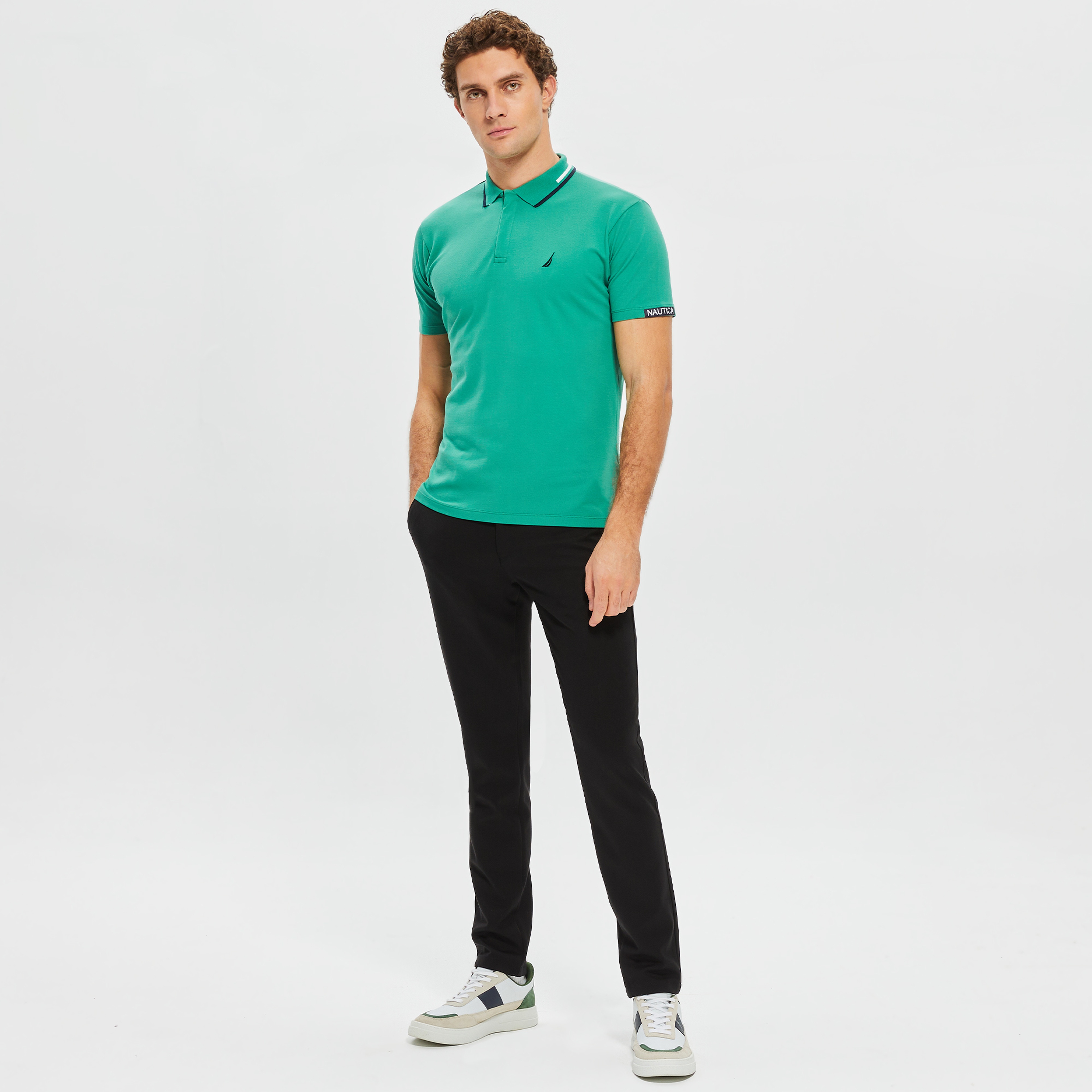 NAUTICA ERKEK YEŞİL KISA KOLLU POLO