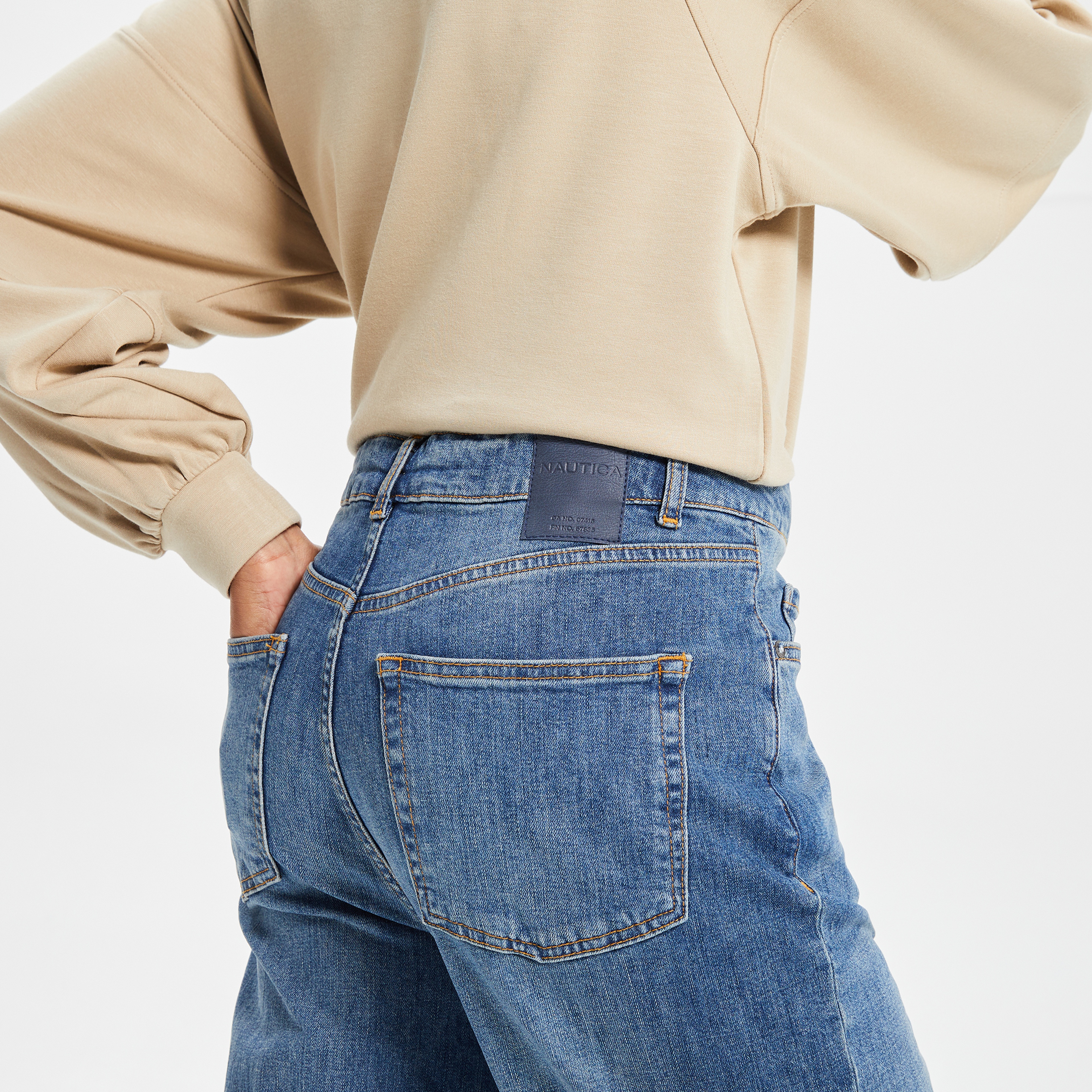 NAUTICA KADIN MAVİ DENİM PANTOLON