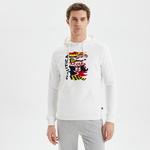 NAUTICA ERKEK BEYAZ STANDART FIT SWEATSHIRT