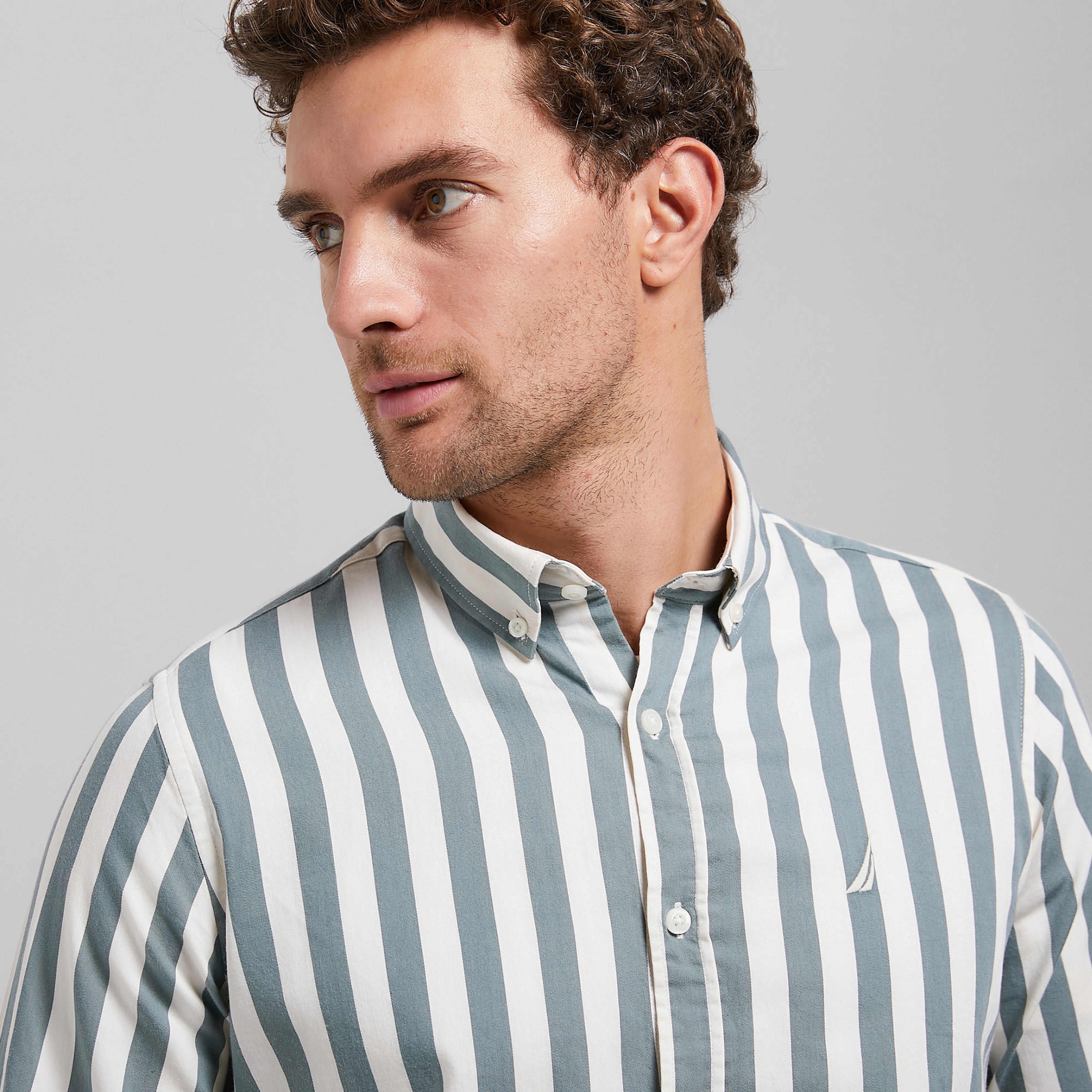 NAUTICA ERKEK YEŞİL UZUN KOLLU GÖMLEK