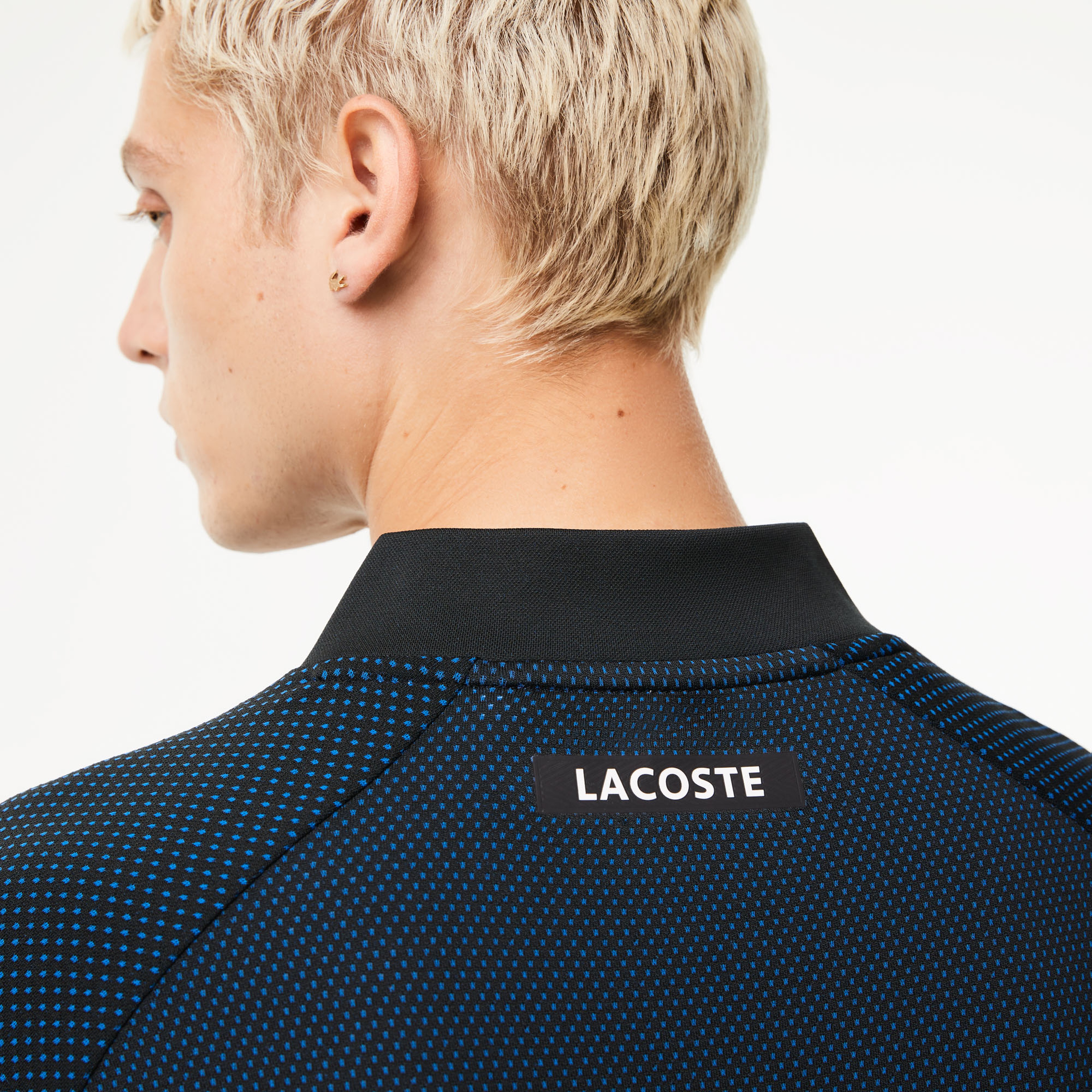 Lacoste SPORT Erkek Slim Fit Renk Bloklu Lacivert Polo
