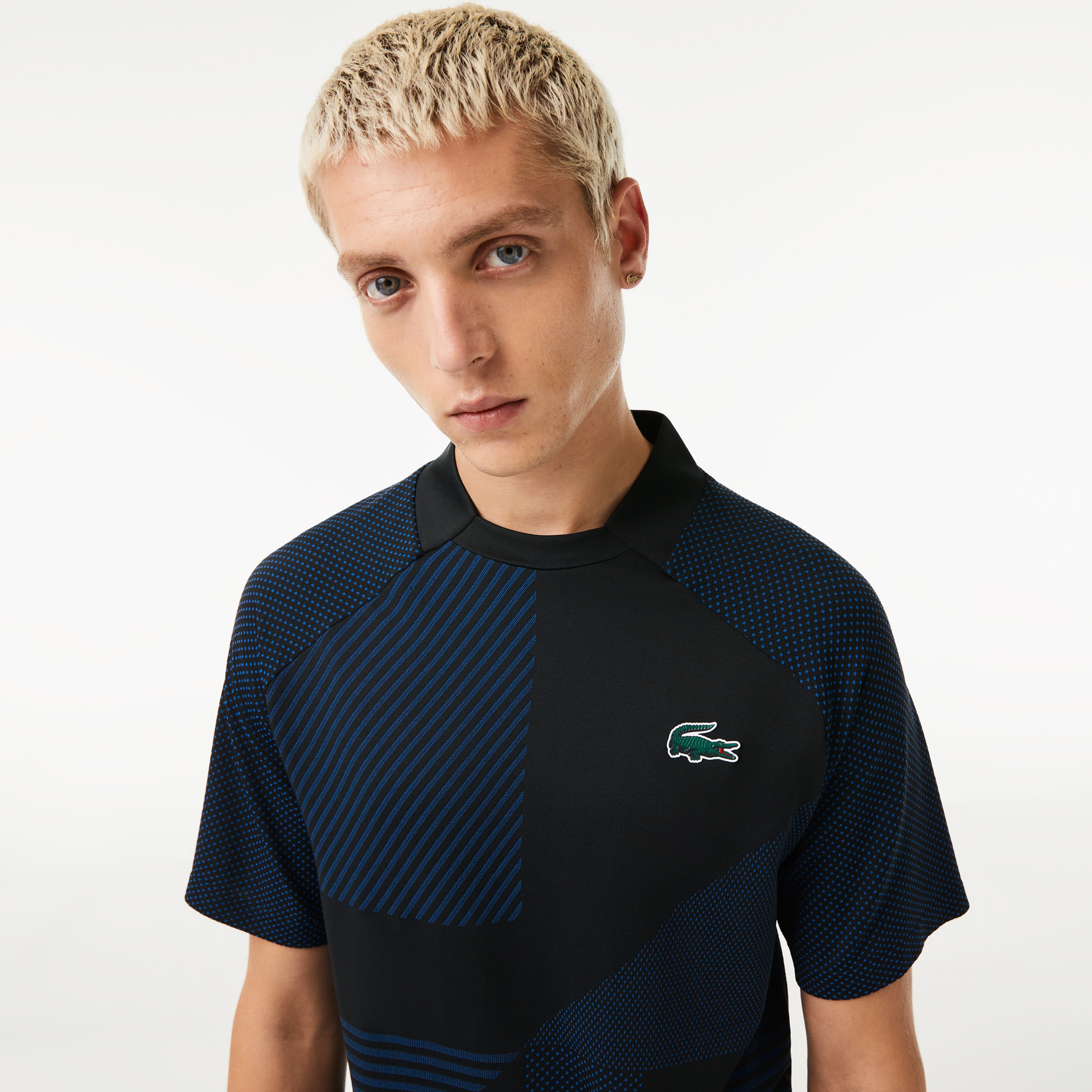 Lacoste SPORT Erkek Slim Fit Renk Bloklu Lacivert Polo