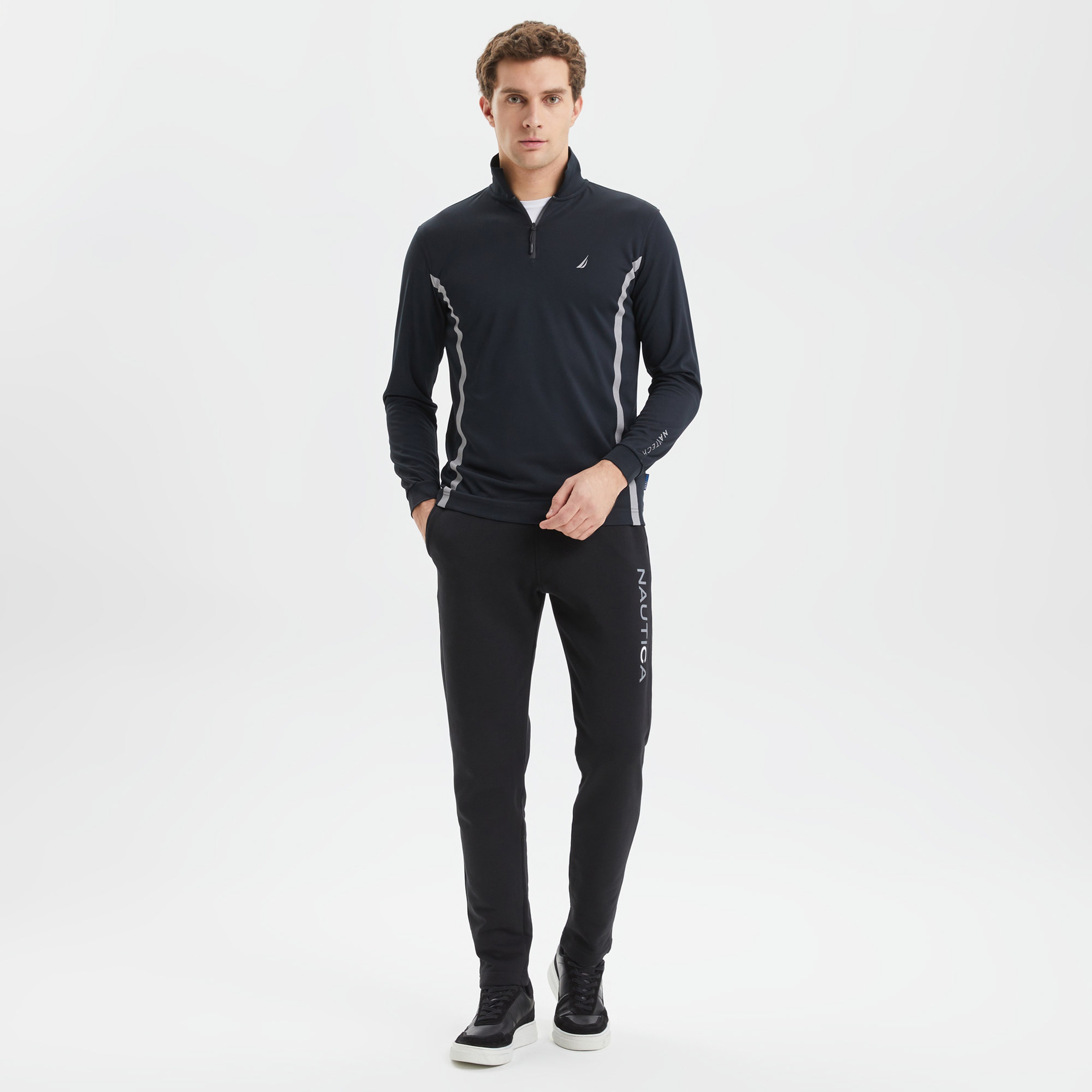 NAUTICA ERKEK SİYAH UZUN KOLLU CLASSIC FIT UZUN KOLLU POLO