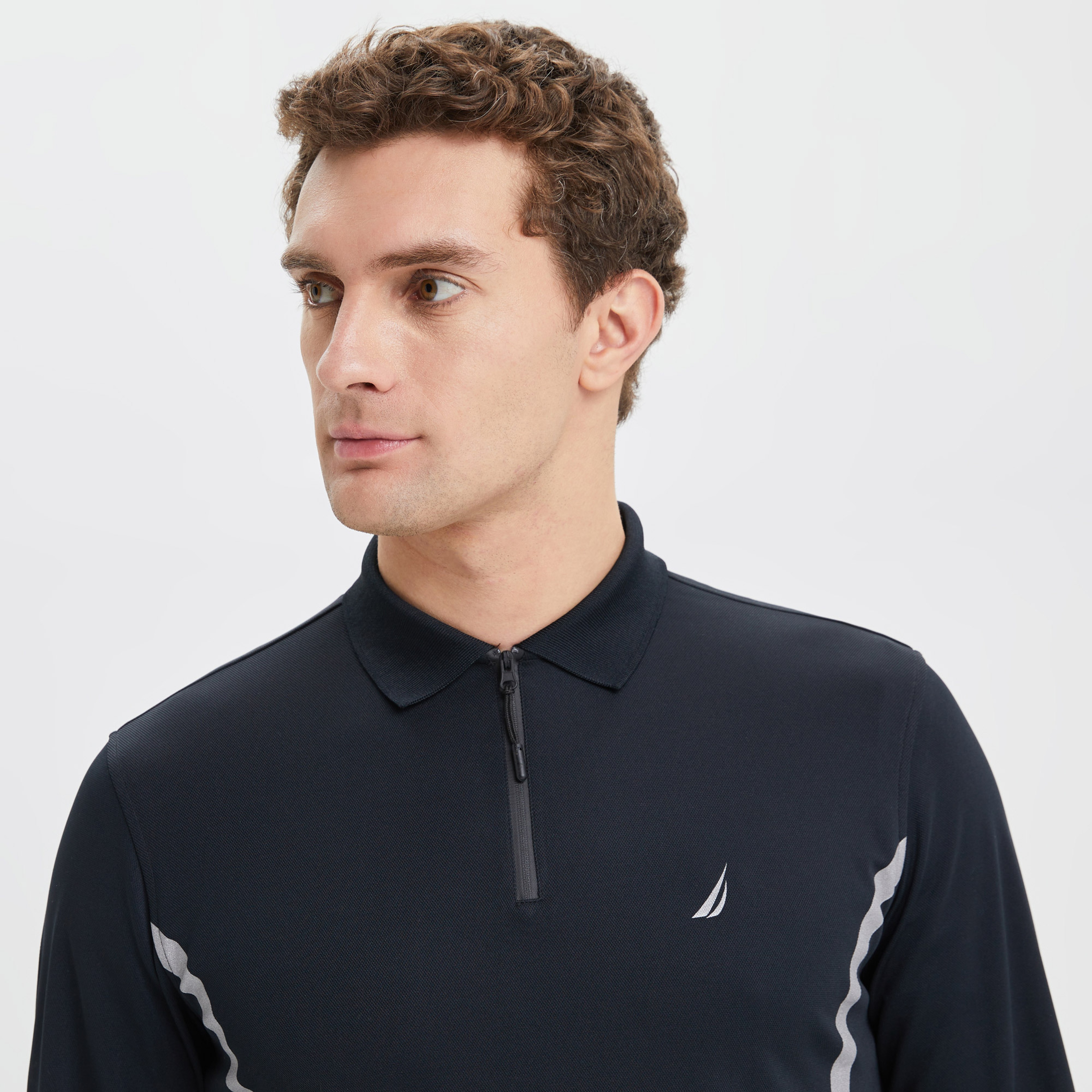 NAUTICA ERKEK SİYAH UZUN KOLLU CLASSIC FIT UZUN KOLLU POLO