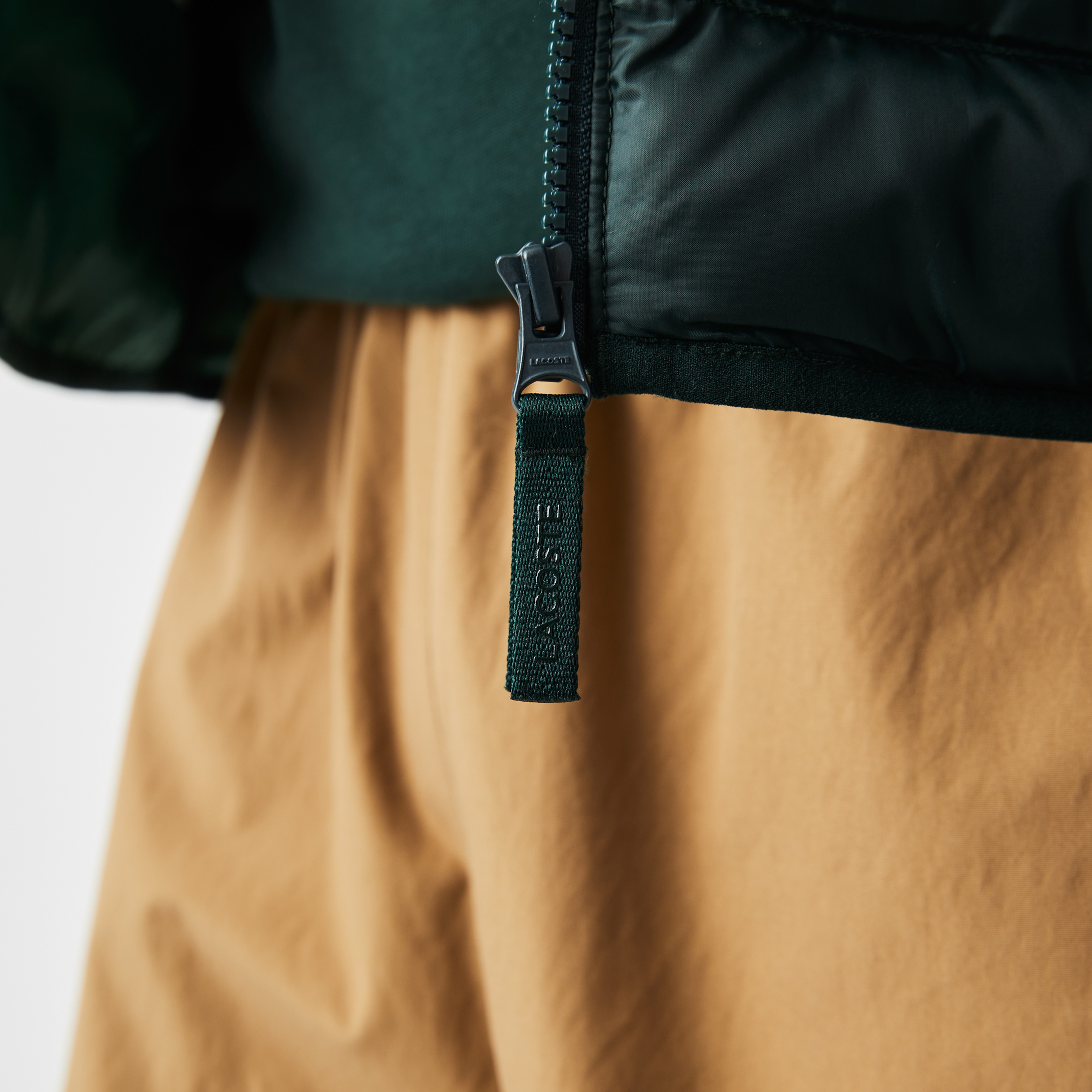 Erkek Kapüşonlu Kapitone Yeşil Mont