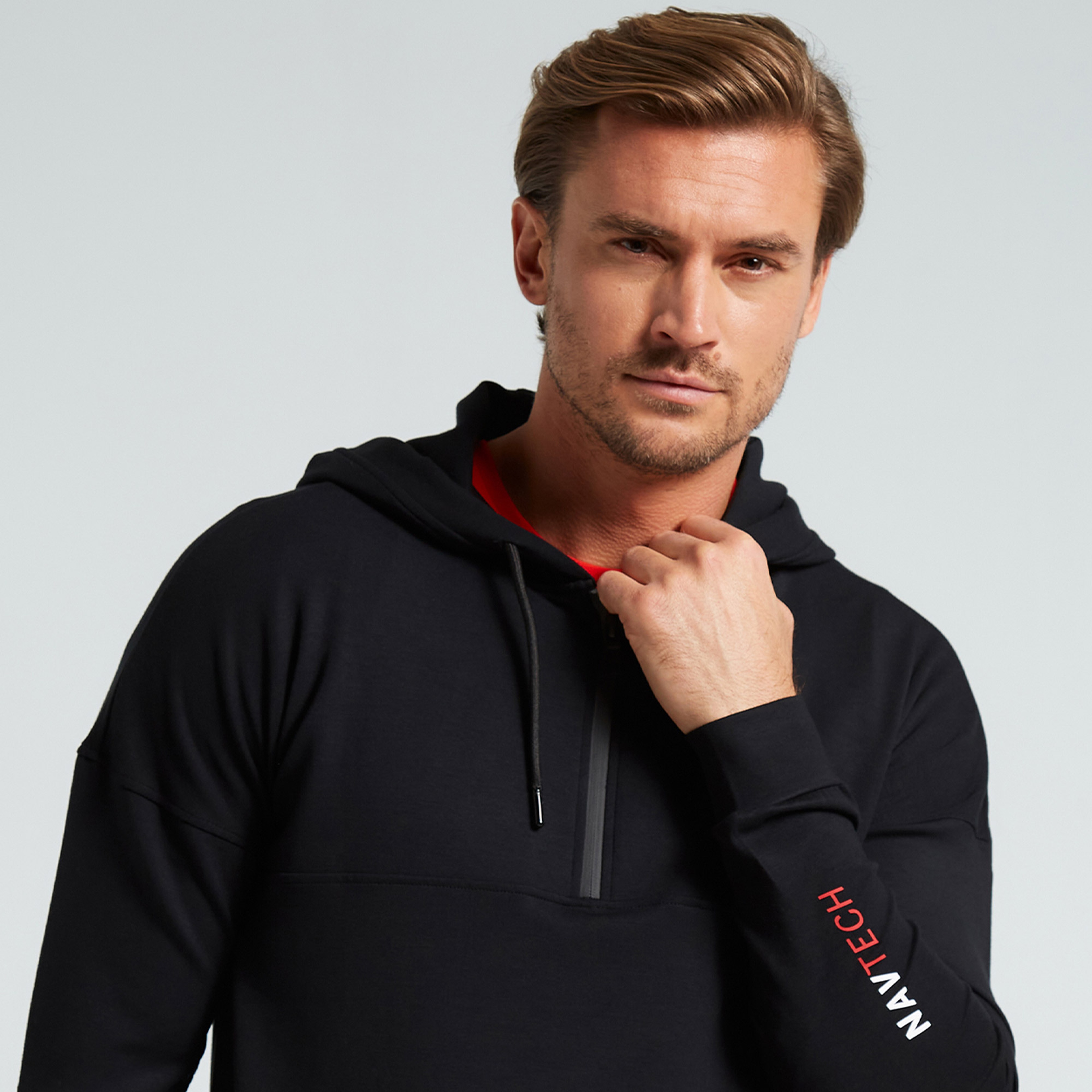 Nautica Erkek Siyah Standart Fit Sweatshirt