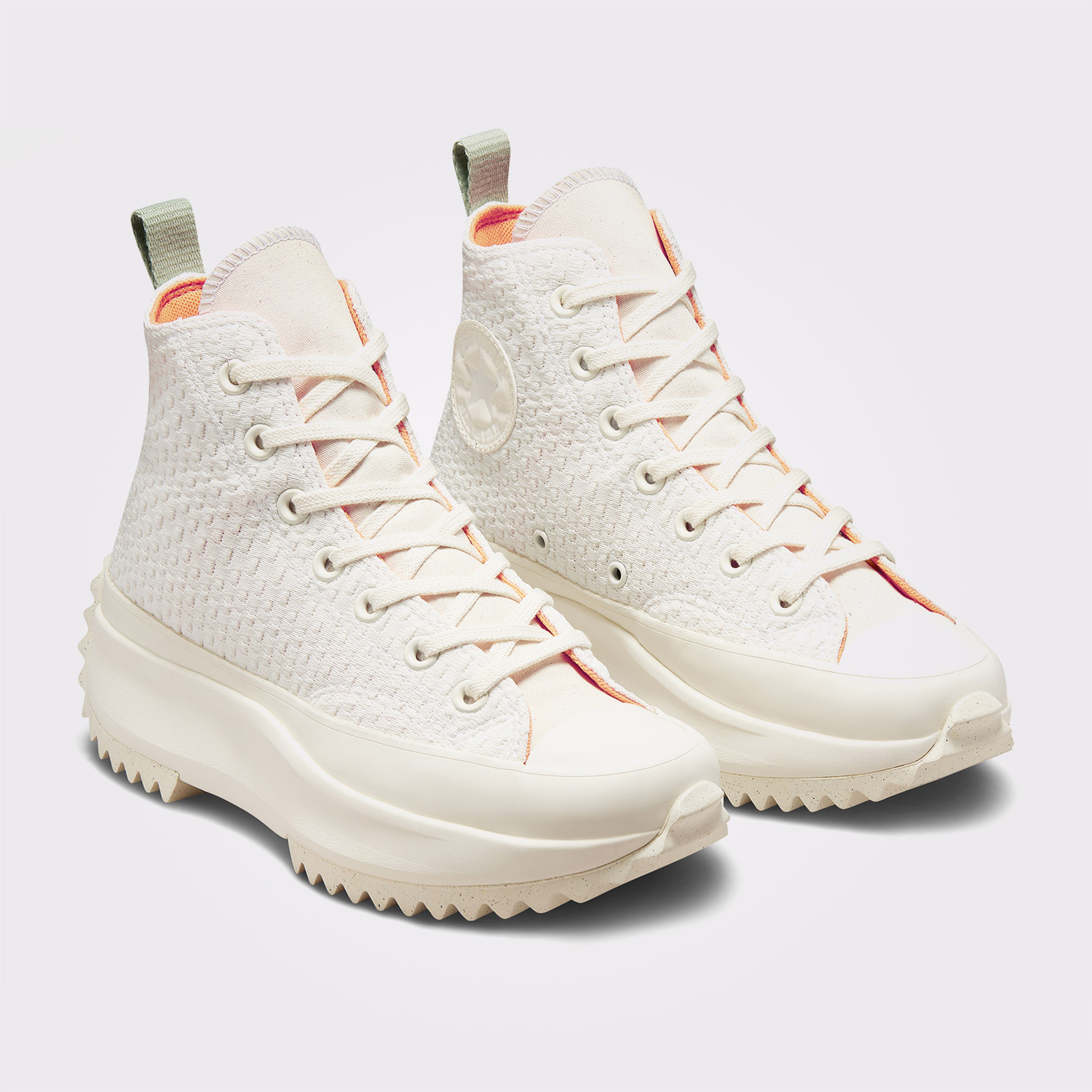 Converse Run Star Hike Platform Unisex Krem/Yeşil Sneaker