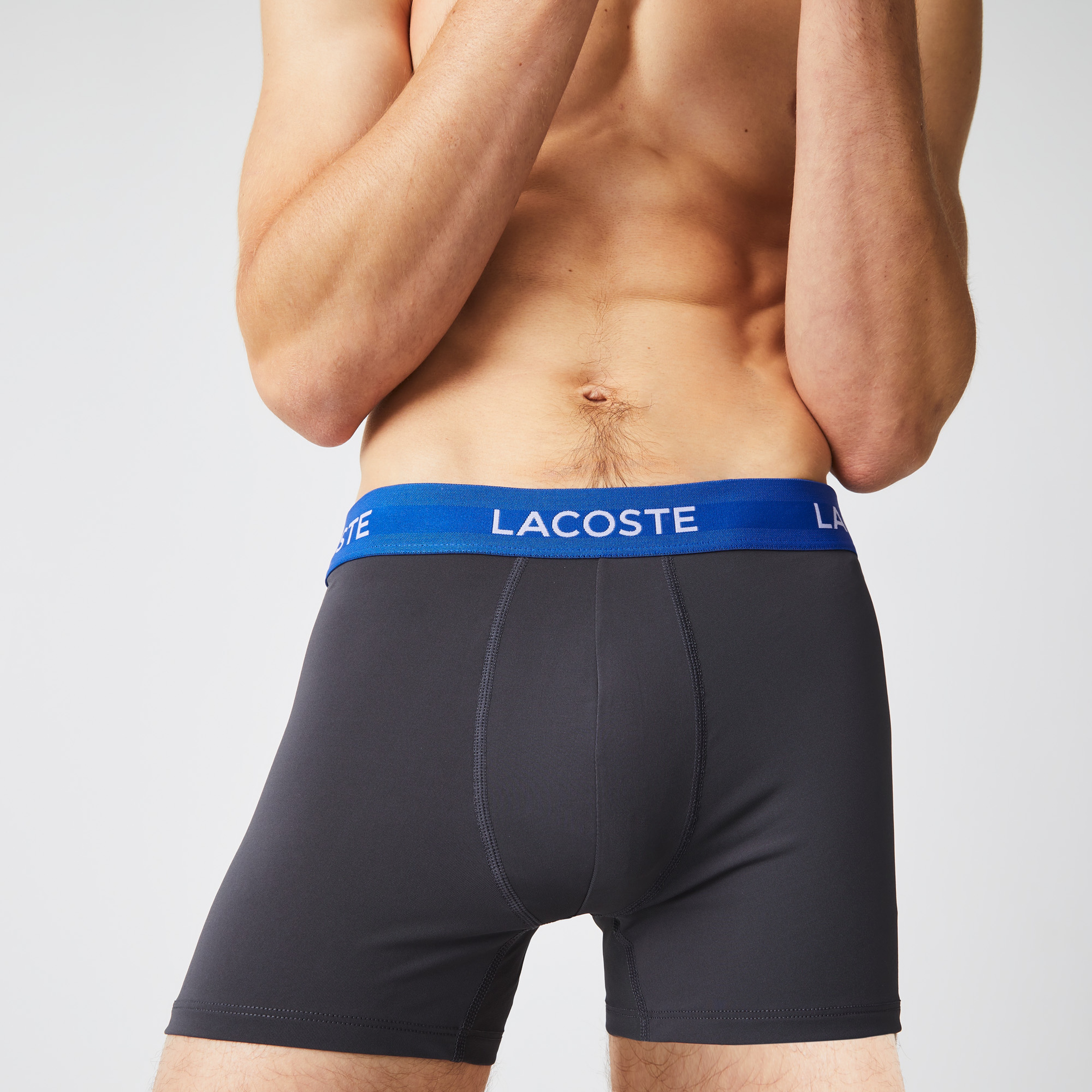 Lacoste Erkek 3'lü Gri Boxer