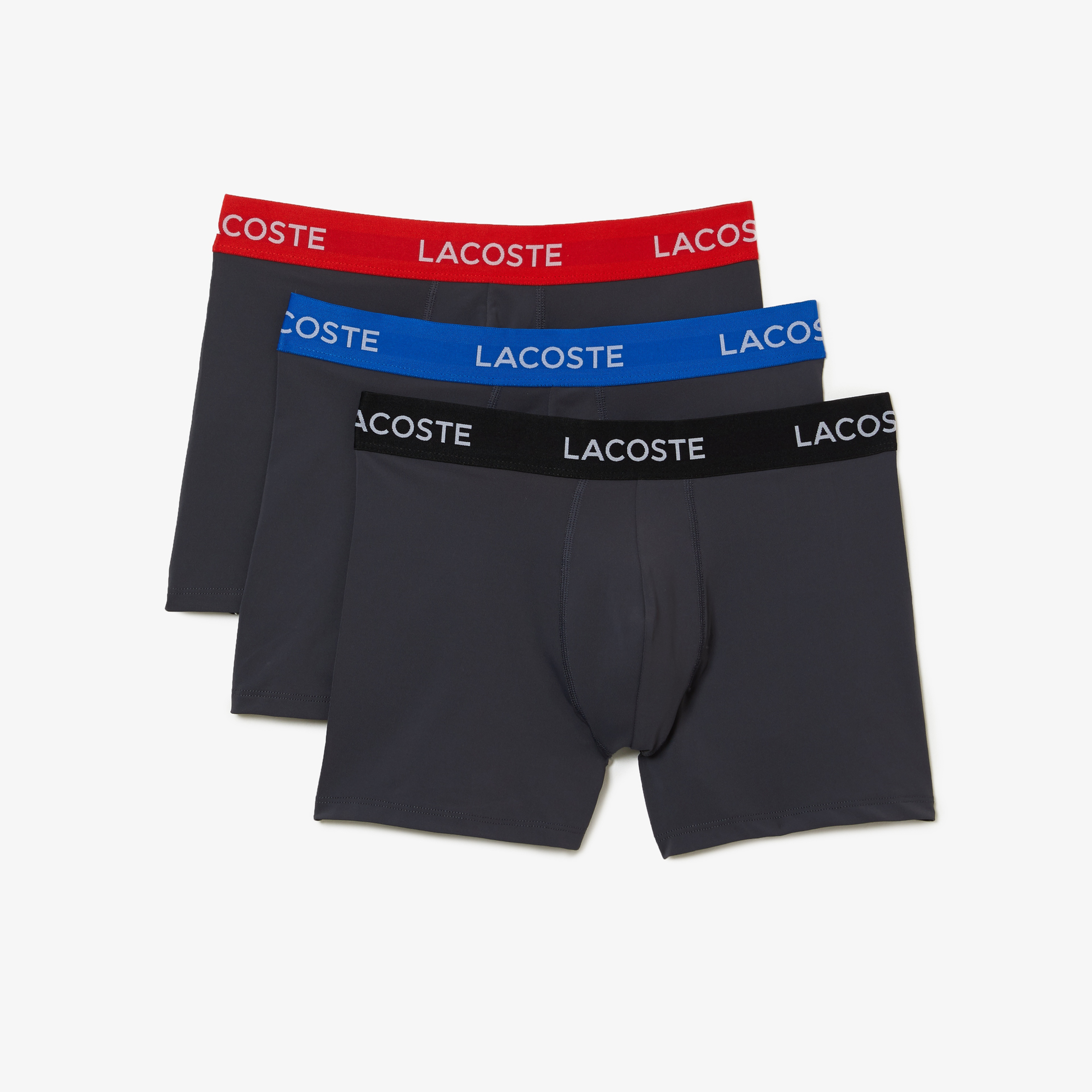 Lacoste Erkek 3'lü Gri Boxer