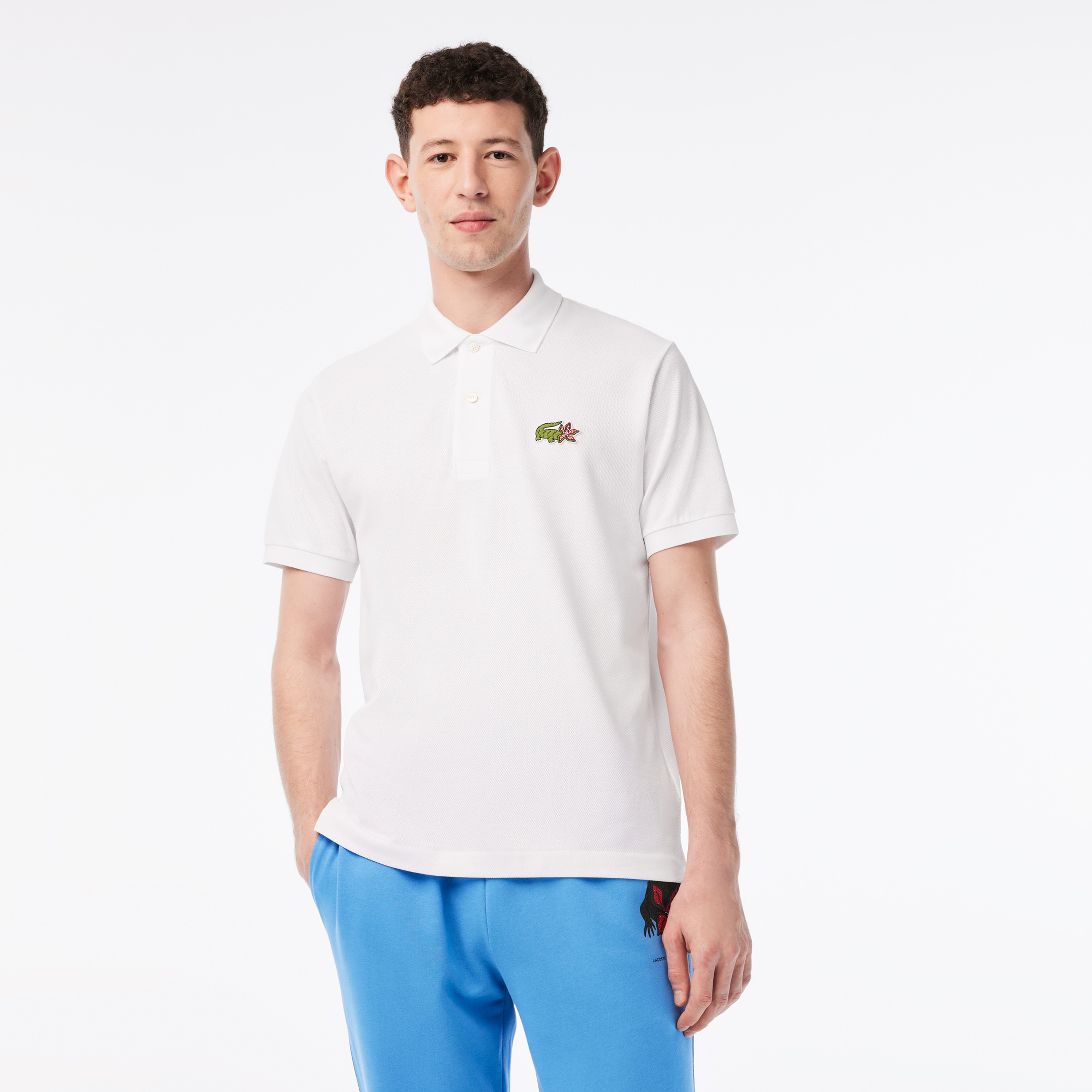 Netflix Erkek Classic Fit Beyaz Polo