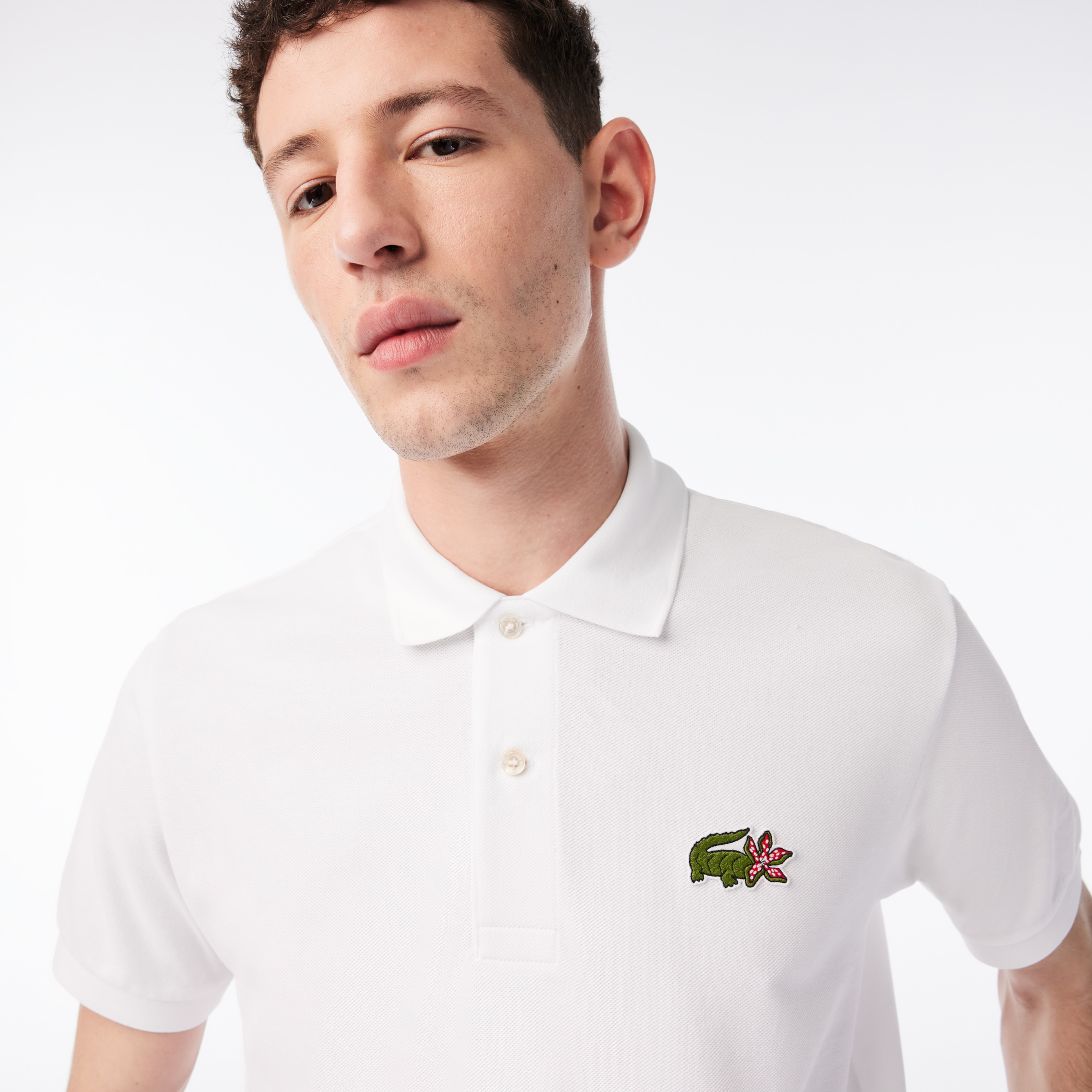 Netflix Erkek Classic Fit Beyaz Polo