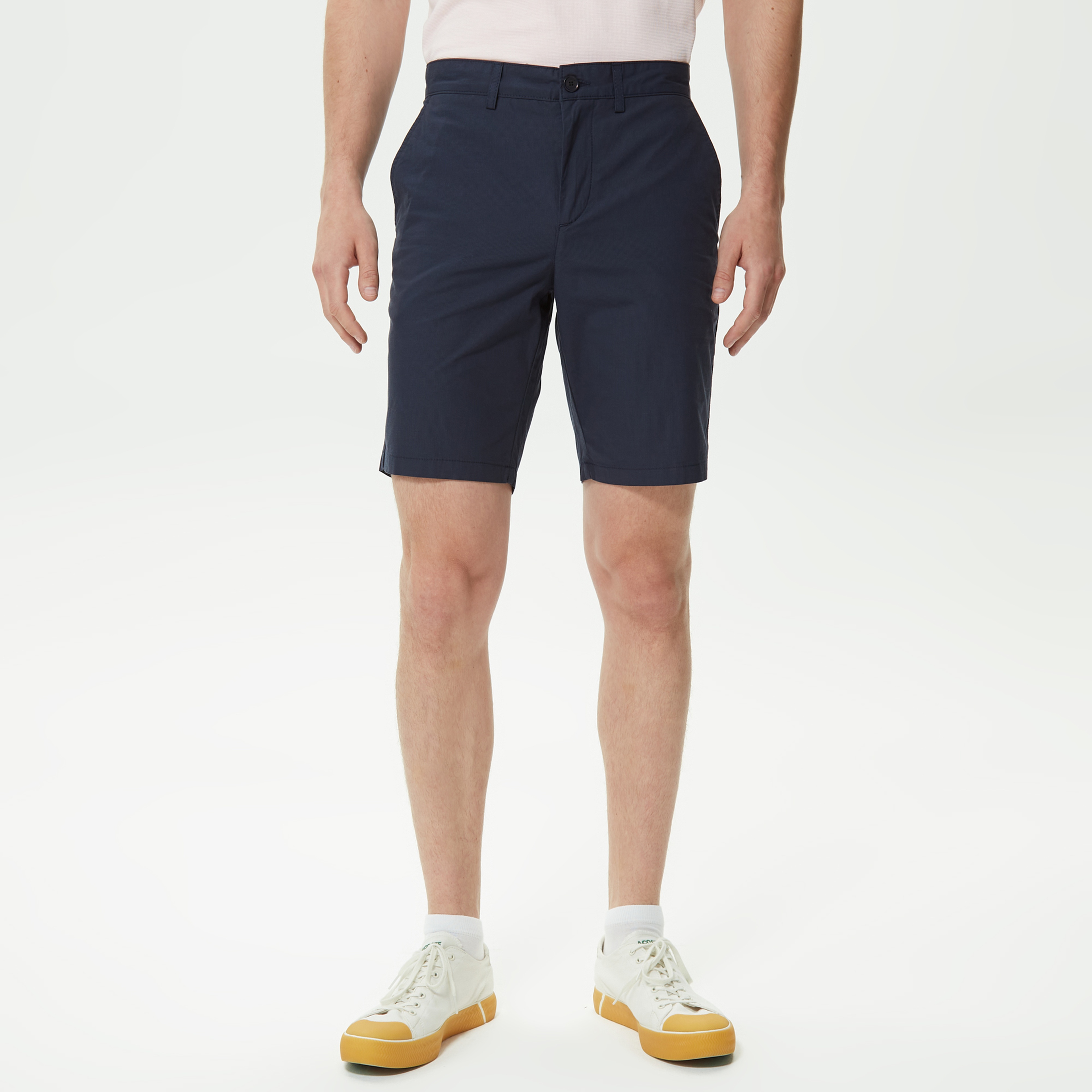 Erkek Slim Fit Lacivert Bermuda