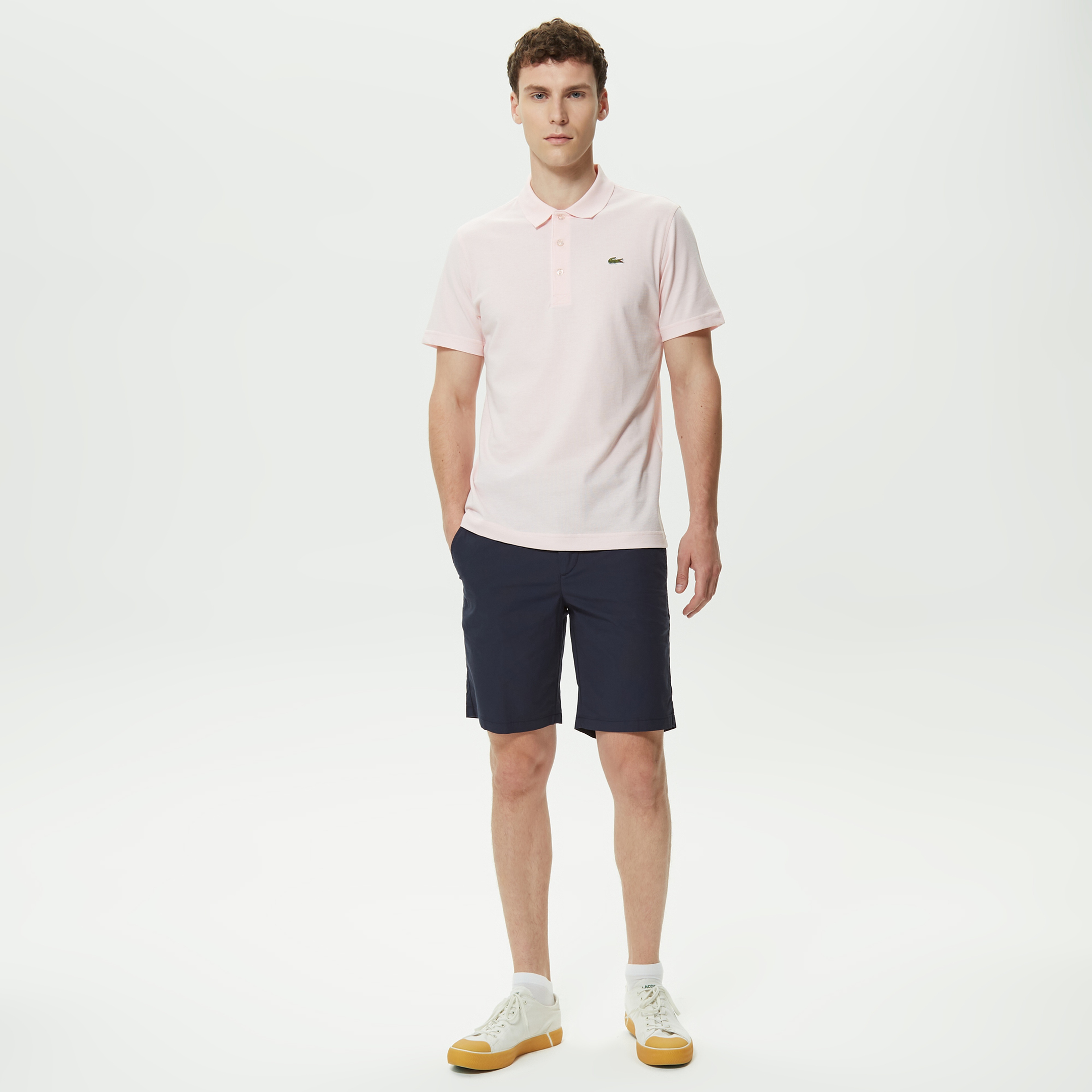 Erkek Slim Fit Lacivert Bermuda