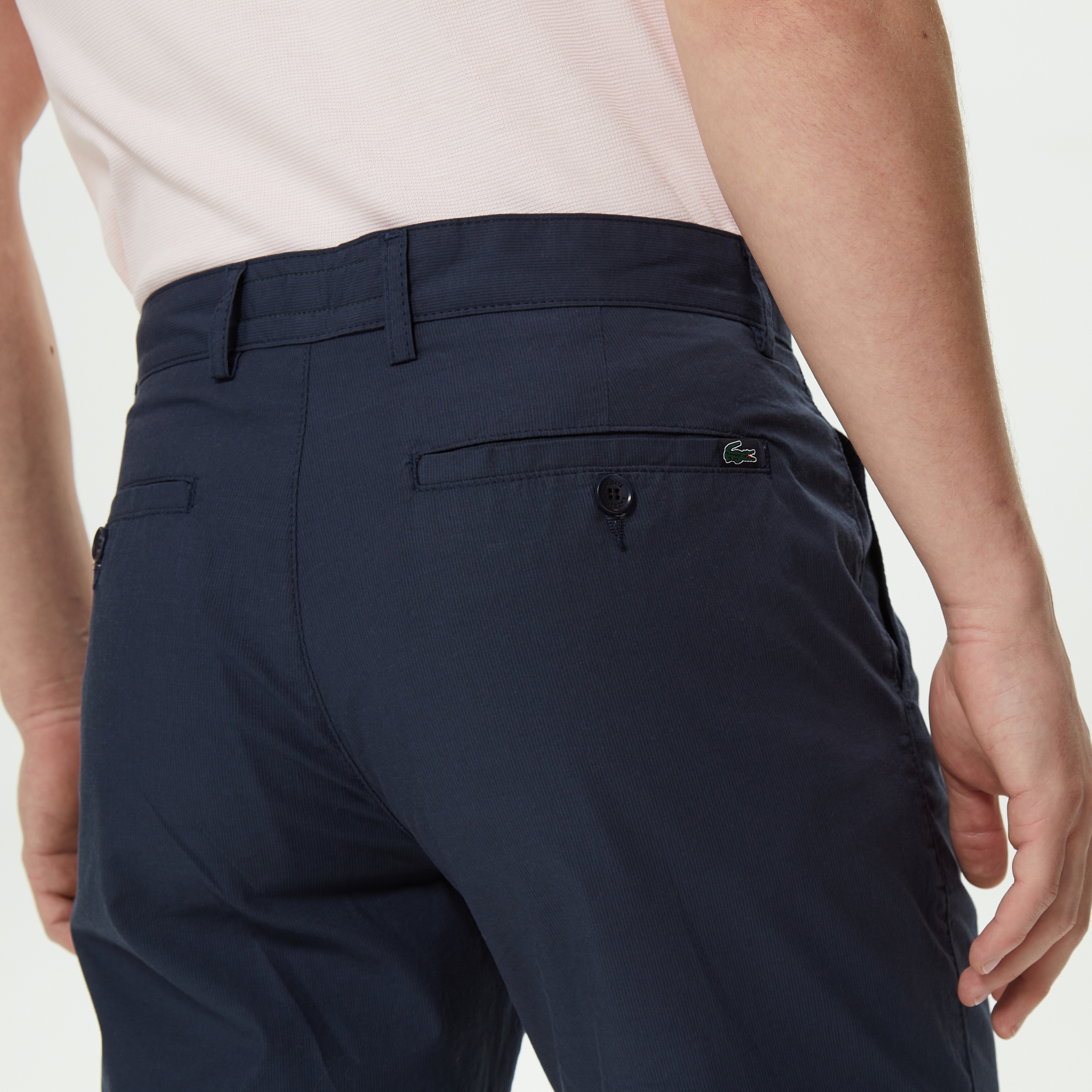 Erkek Slim Fit Lacivert Bermuda