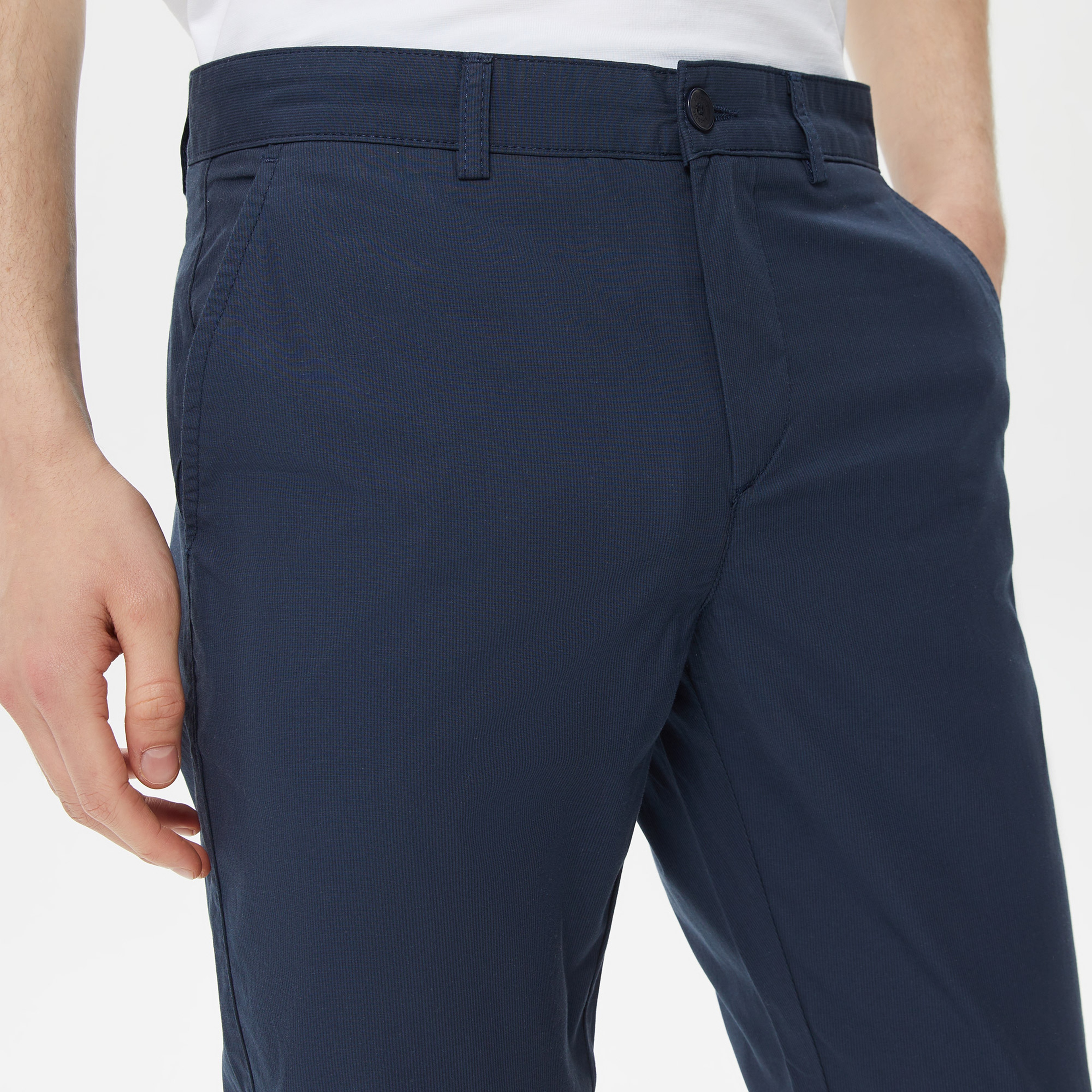 Erkek Slim Fit Lacivert Pantolon