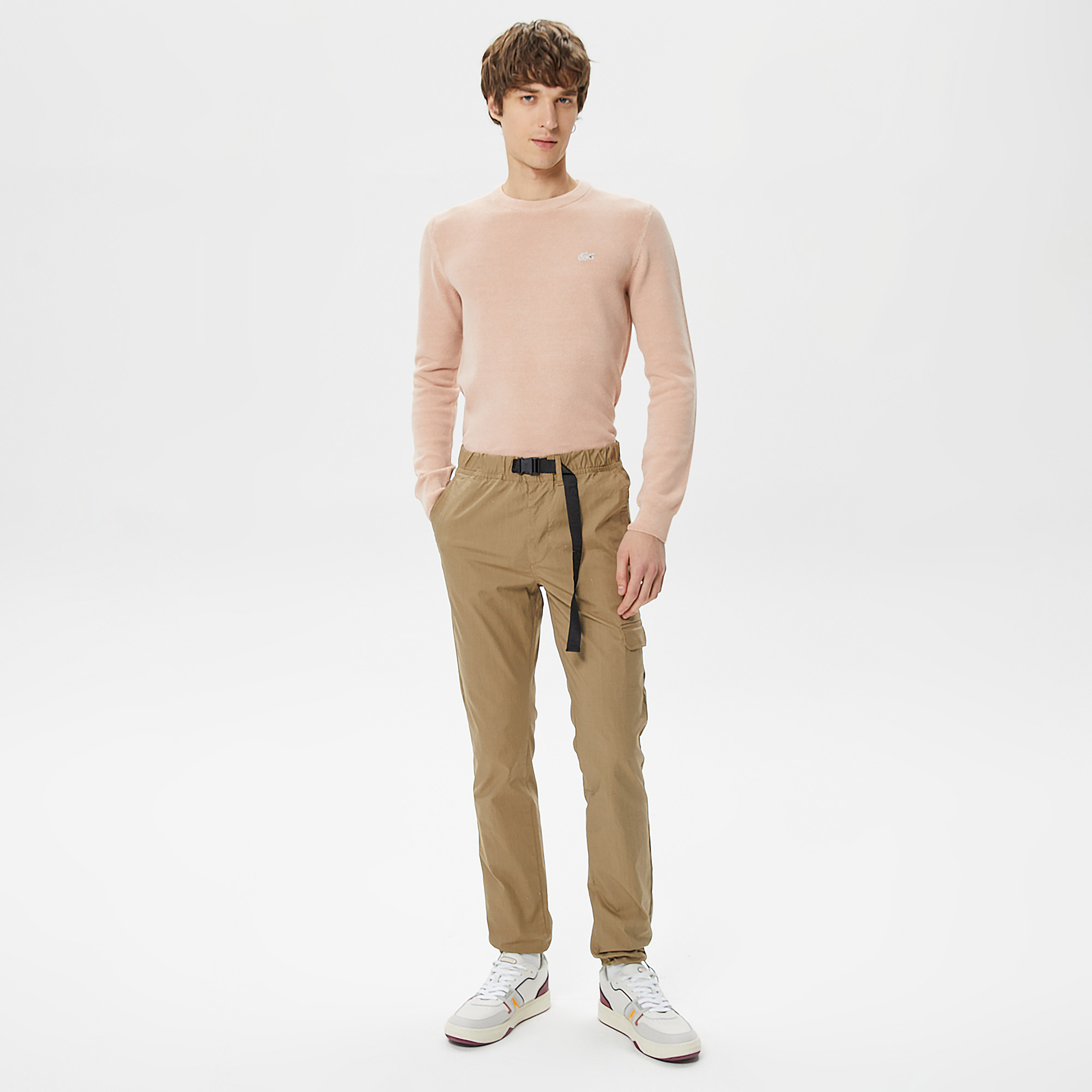 Erkek Jogger Fit Bej Pantolon