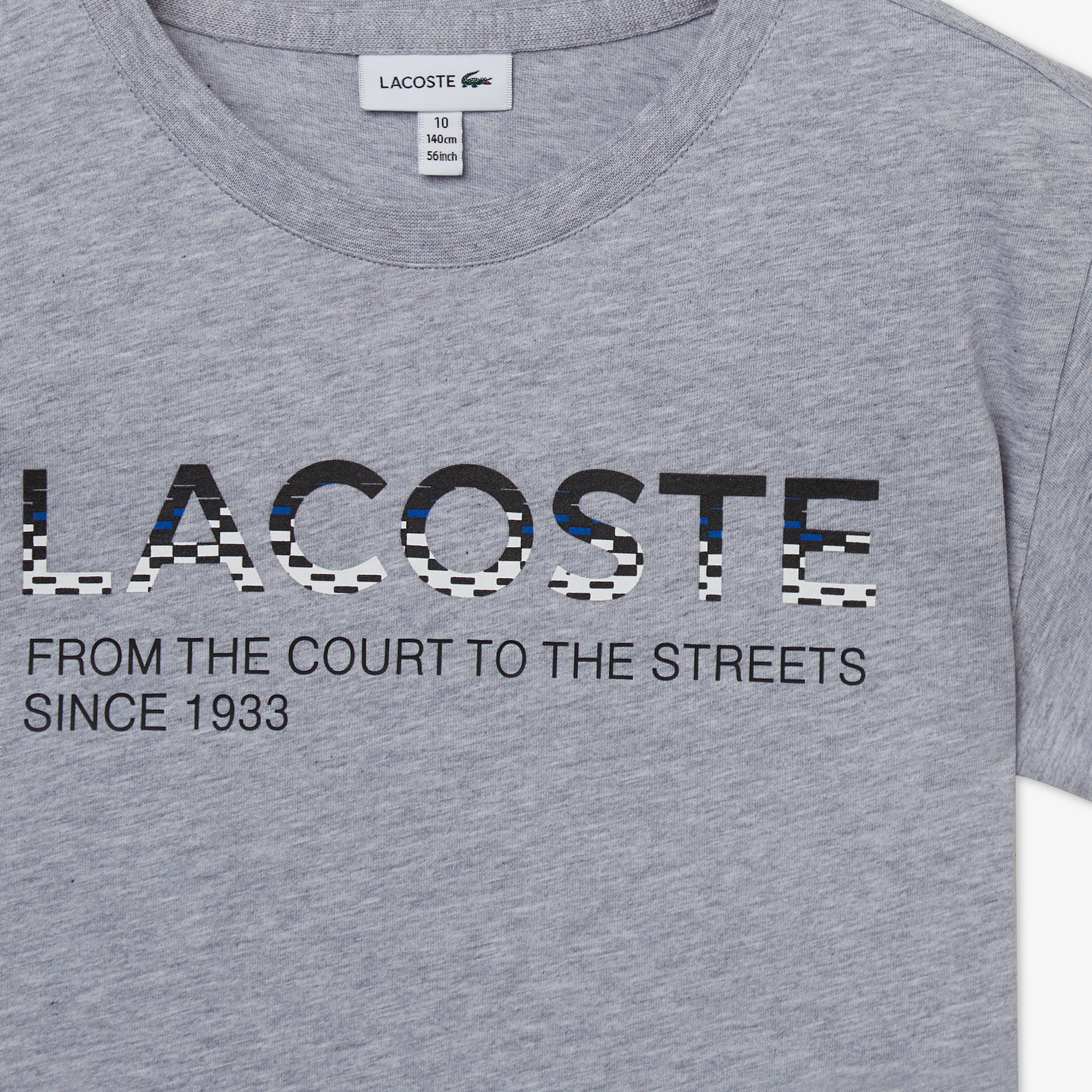 Çocuk Bisiklet Yaka Baskılı Gri T-Shirt