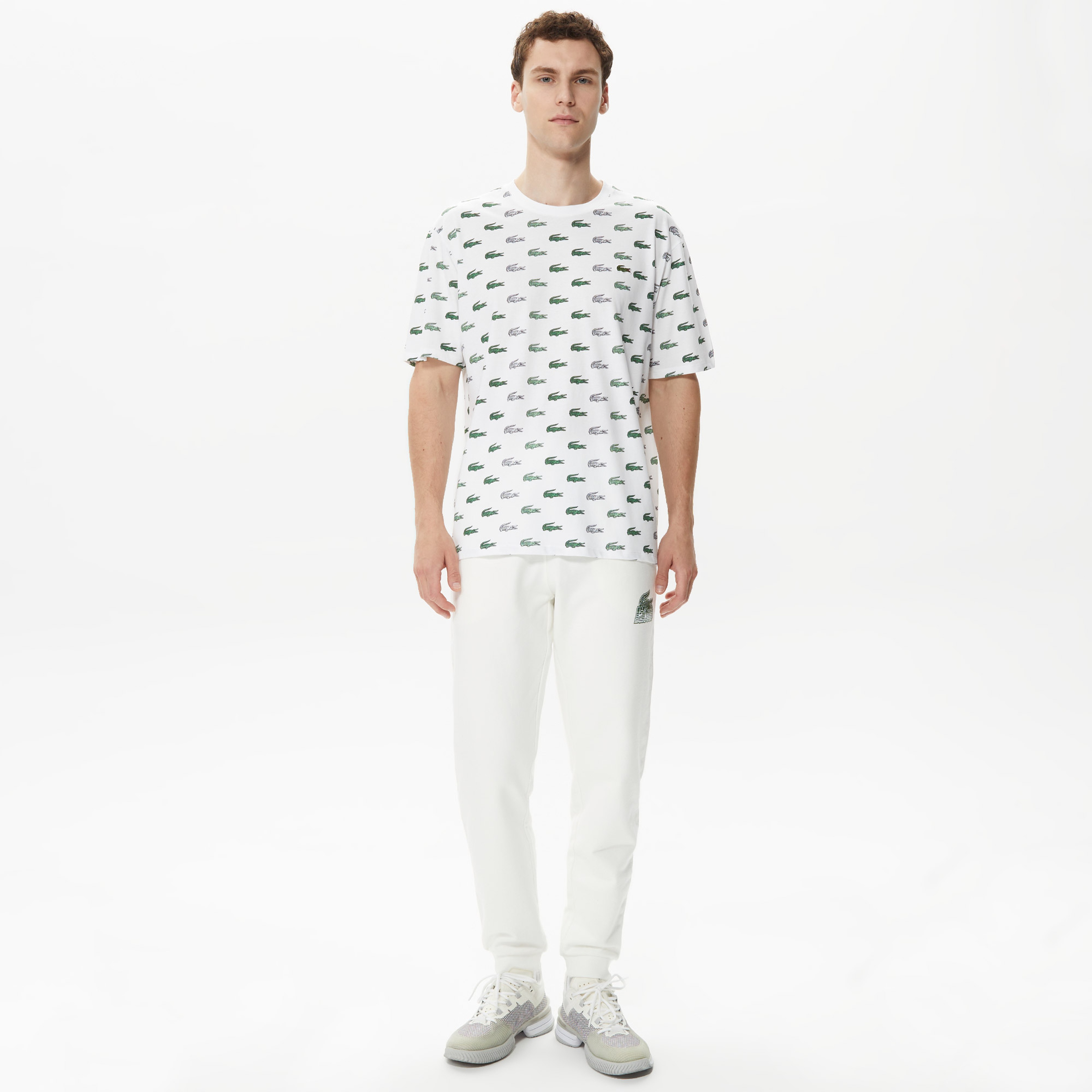 Lacoste Relaxed Fit Erkek Beyaz T-Shirt