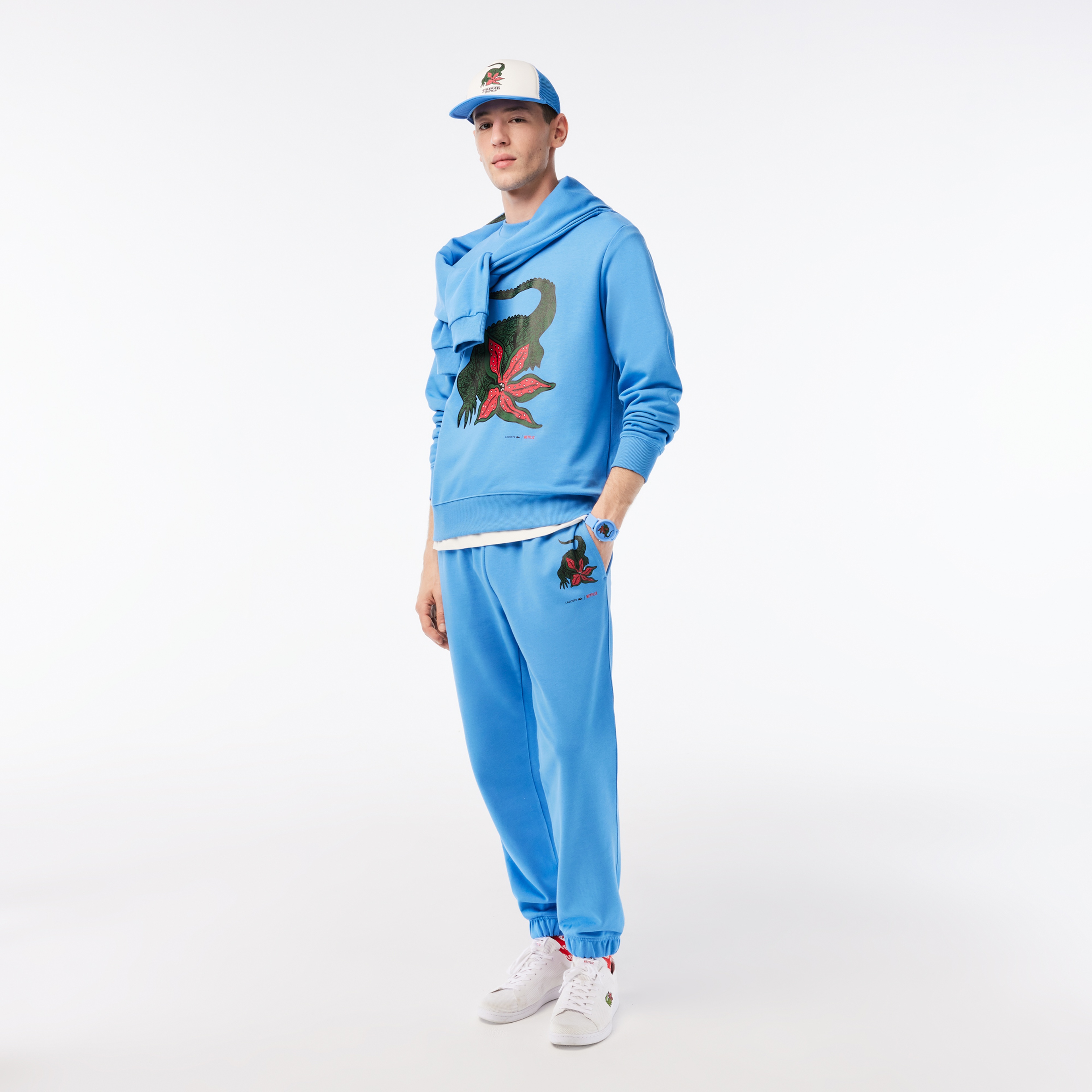 Netflix Erkek Baskılı Mavi Şapka