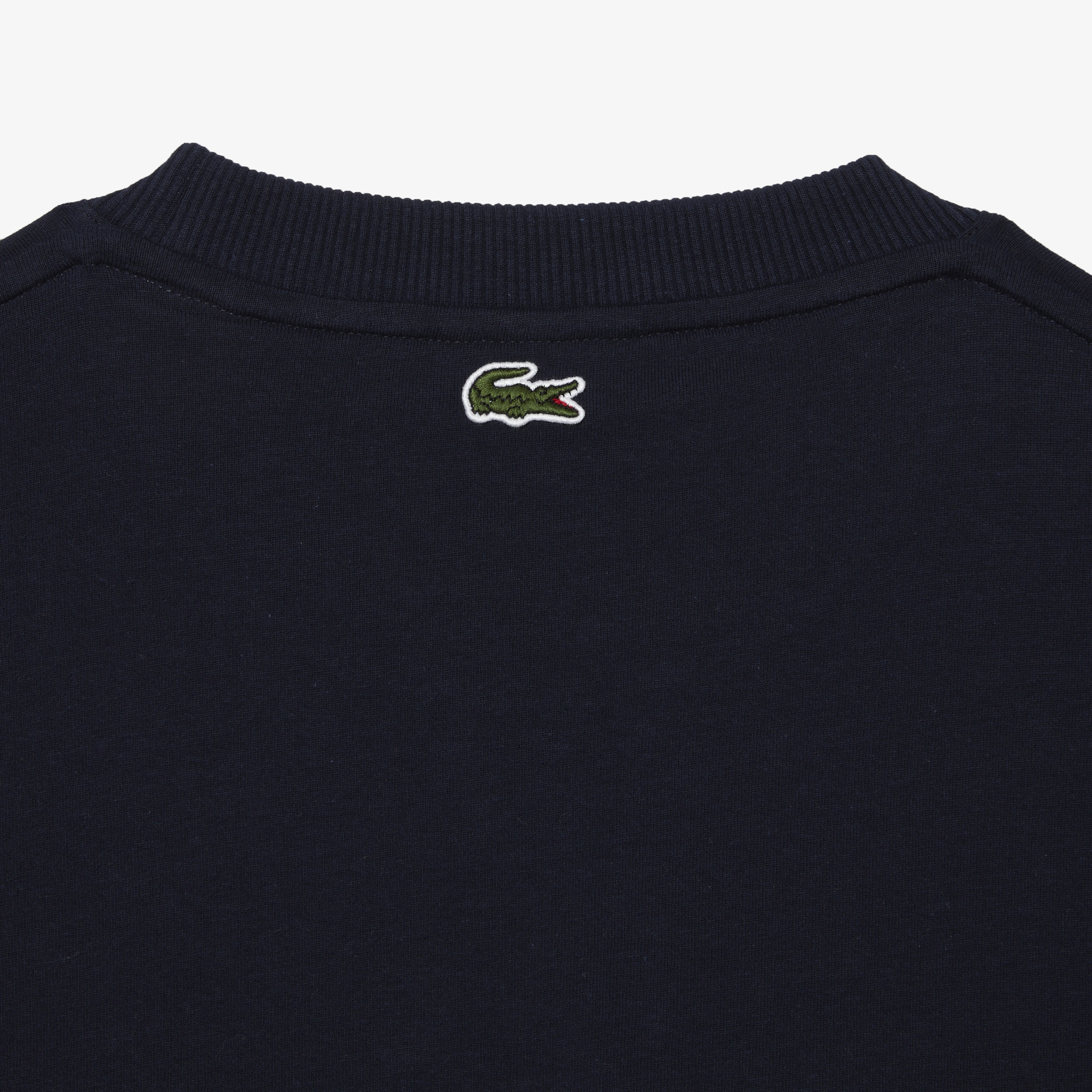 Lacoste Erkek Loose Fit Bisiklet Yaka Organik Pamuk Baskılı Lacivert T-Shirt