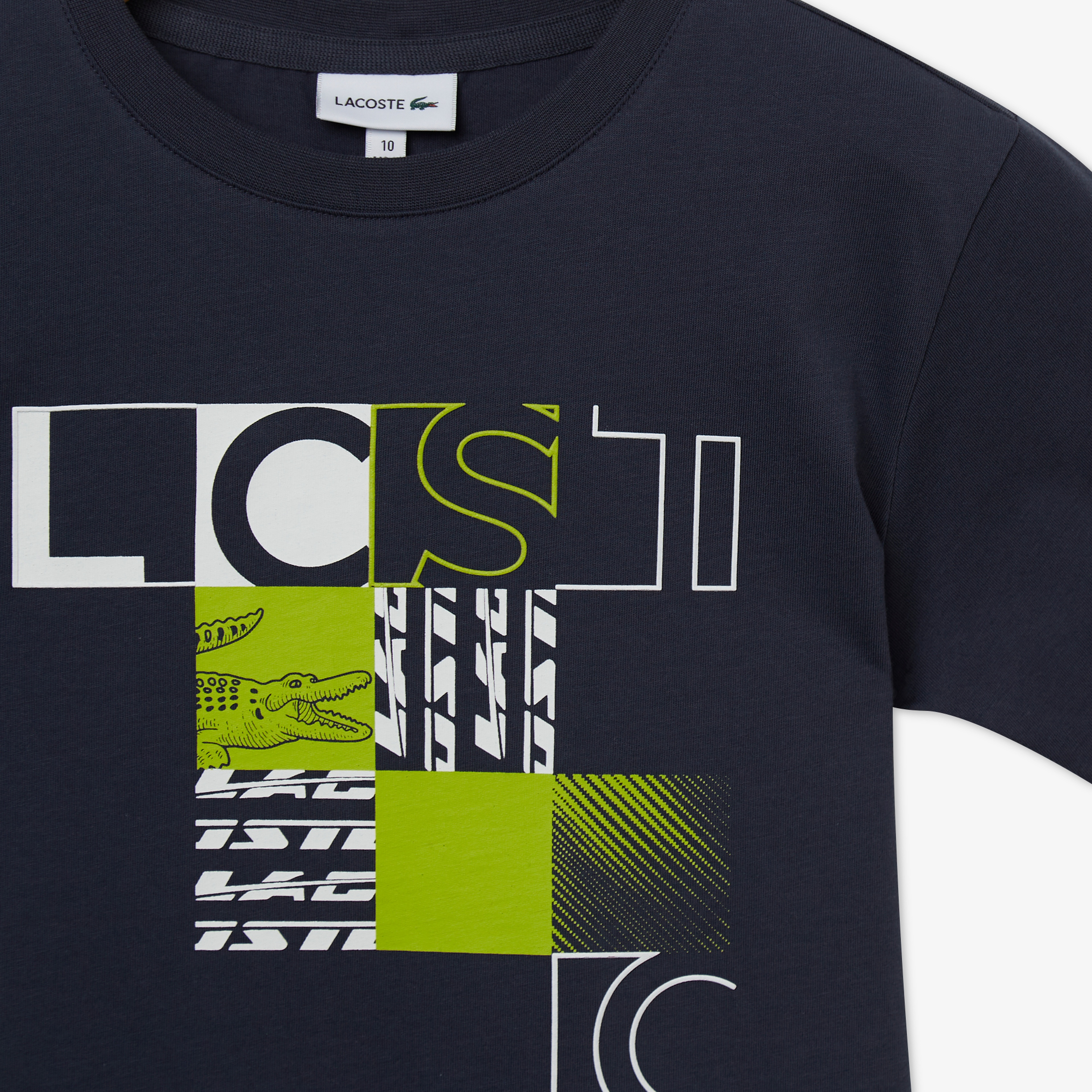 Çocuk Bisiklet Yaka Baskılı Lacivert T-Shirt