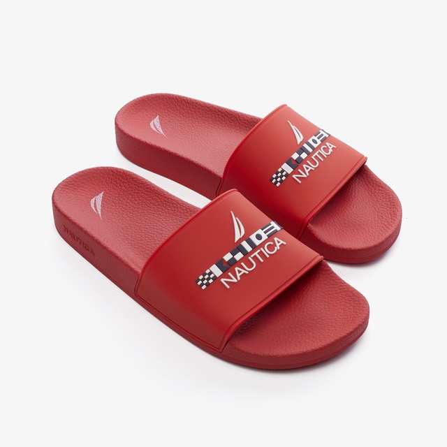 Nautica Nautica Erkek Kırmızı Terlik Sandalet & Terlik | Occasion Kırmızı - 3. görsel