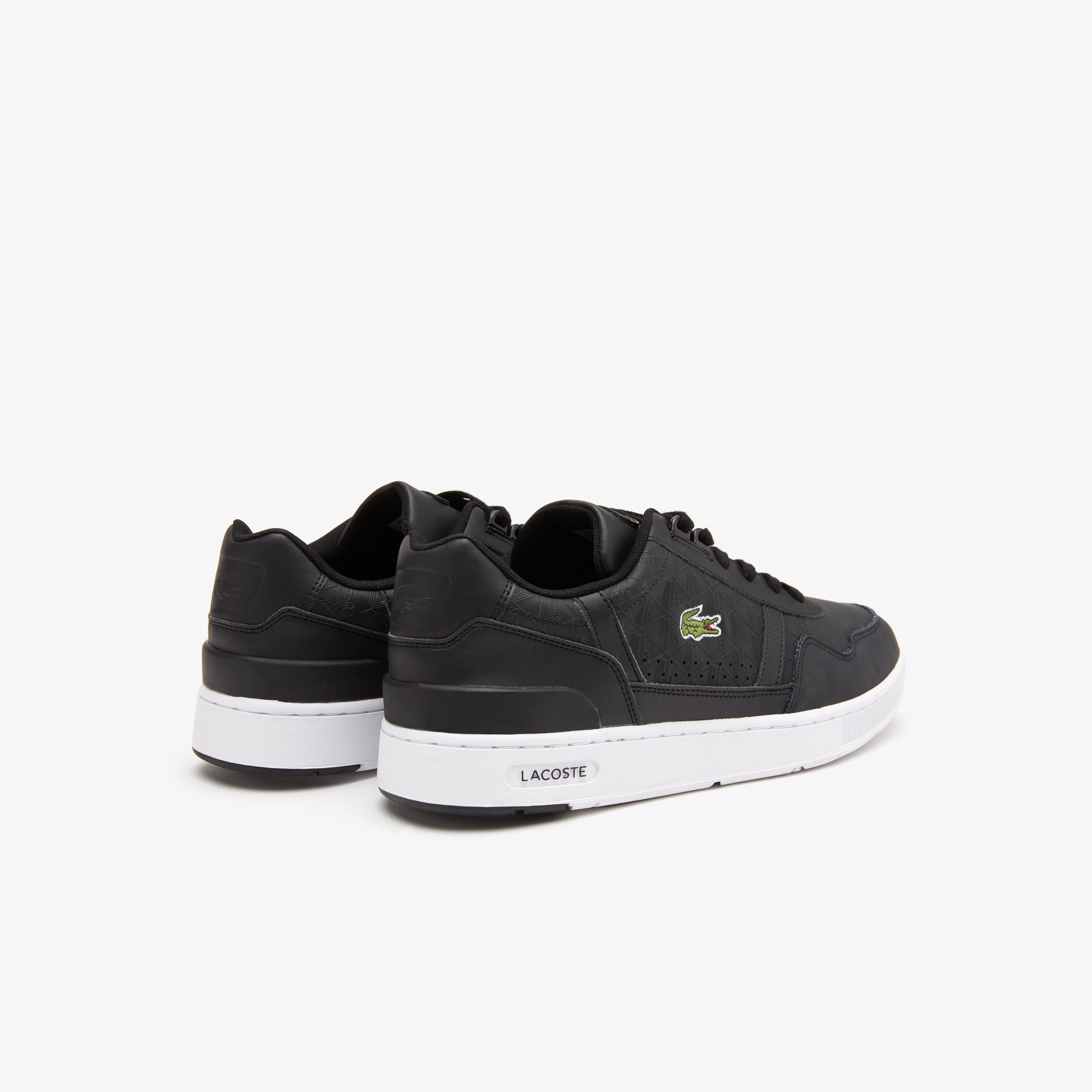 Lacoste T-Clip Erkek Monogram Siyah Sneaker