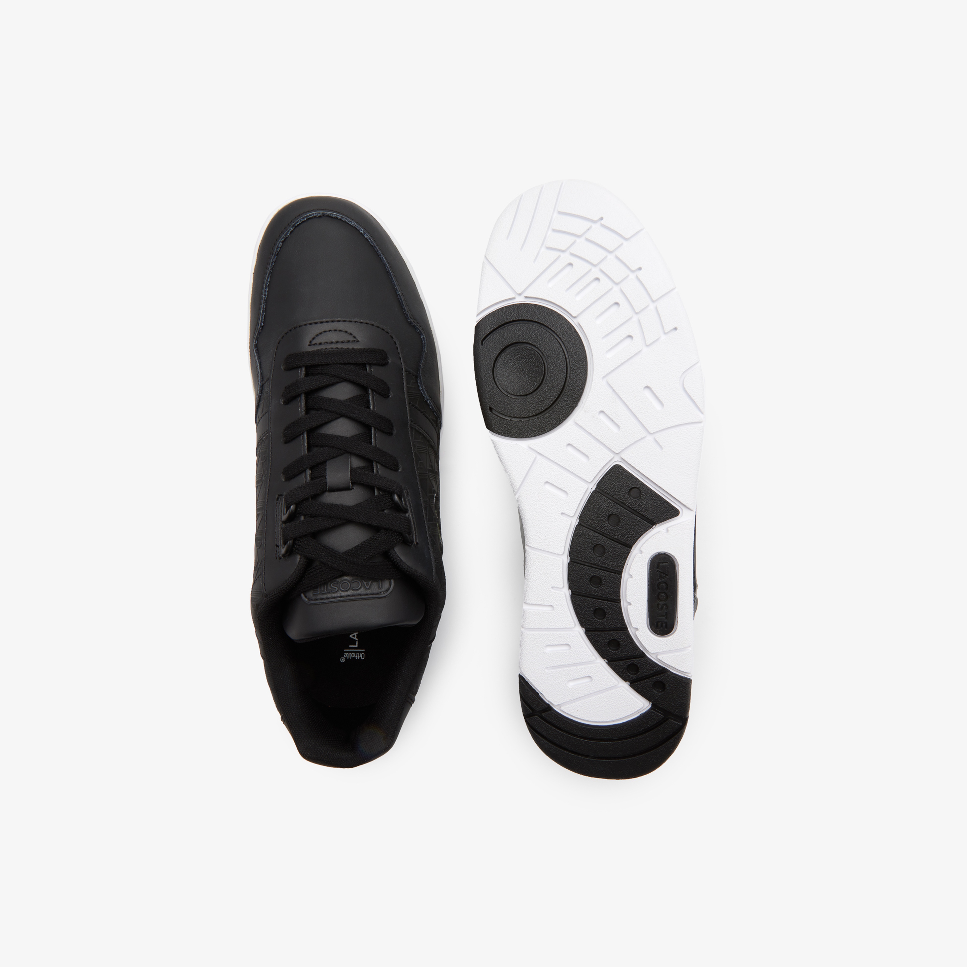 Lacoste T-Clip Erkek Monogram Siyah Sneaker