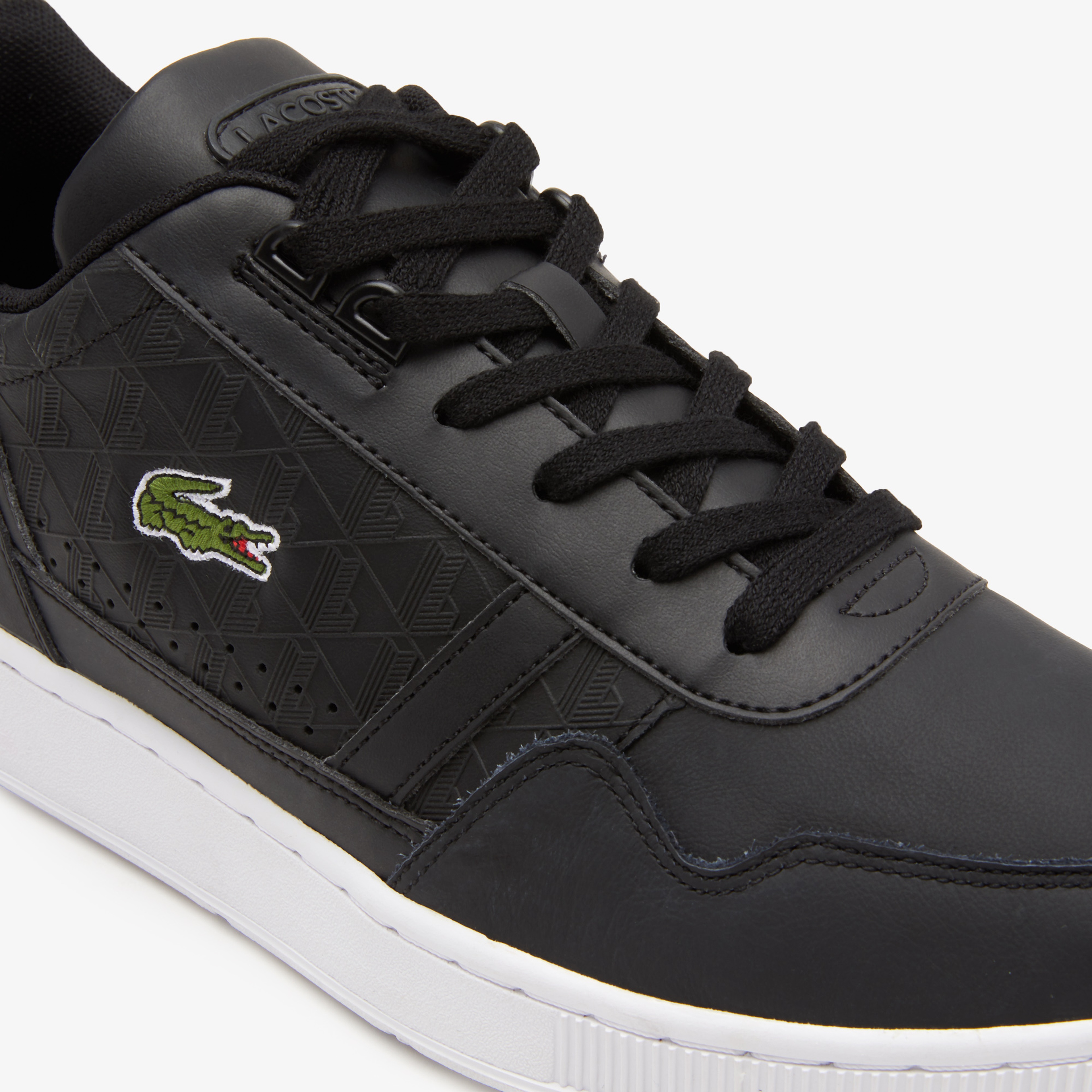Lacoste T-Clip Erkek Monogram Siyah Sneaker
