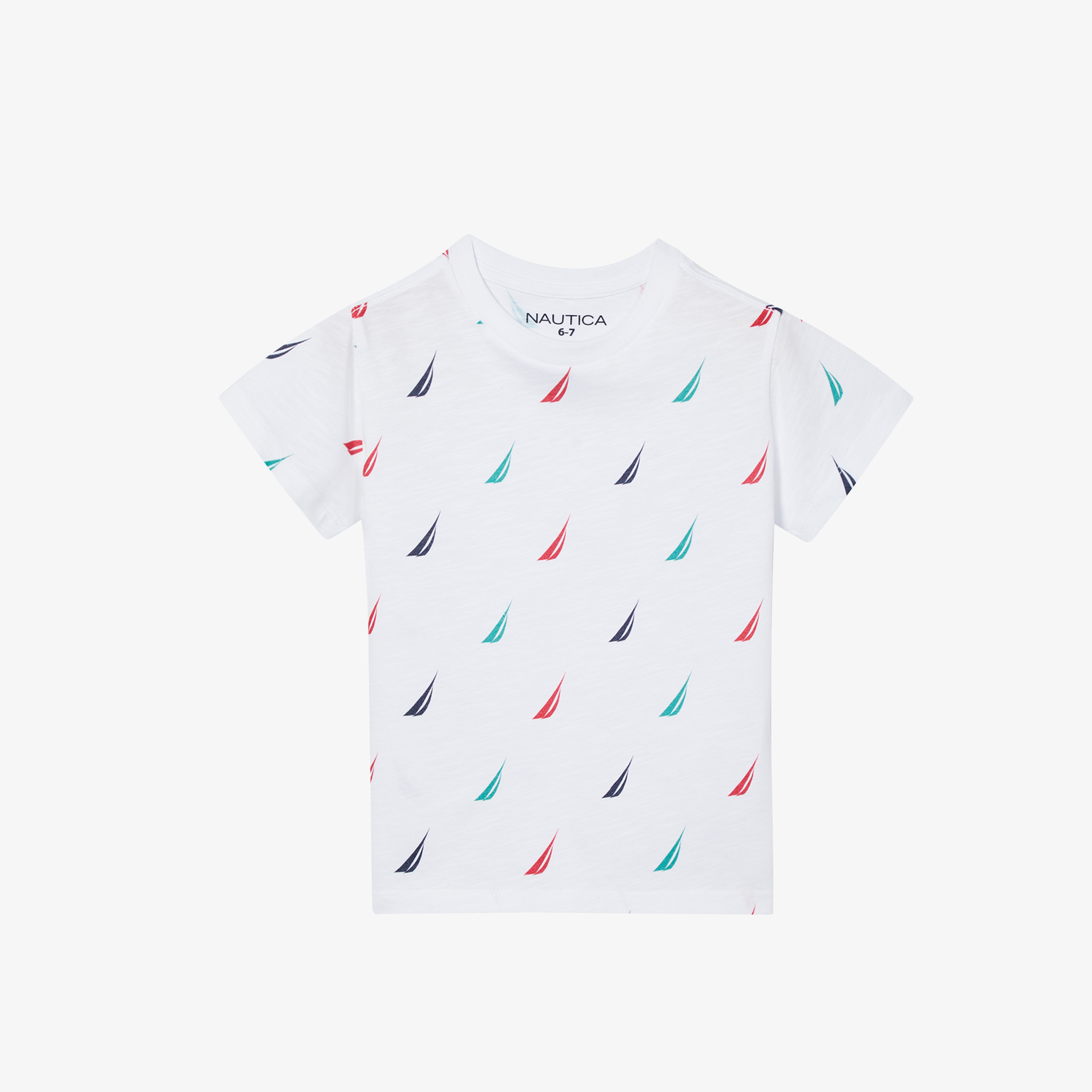 Nautica Erkek Çocuk Beyaz Baskılı T-Shirt