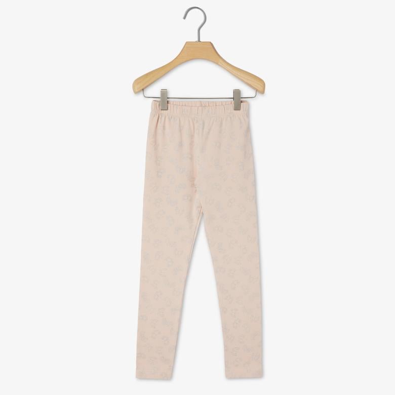 Nautica Kız Çocuk Pembe Baskılı Tayt