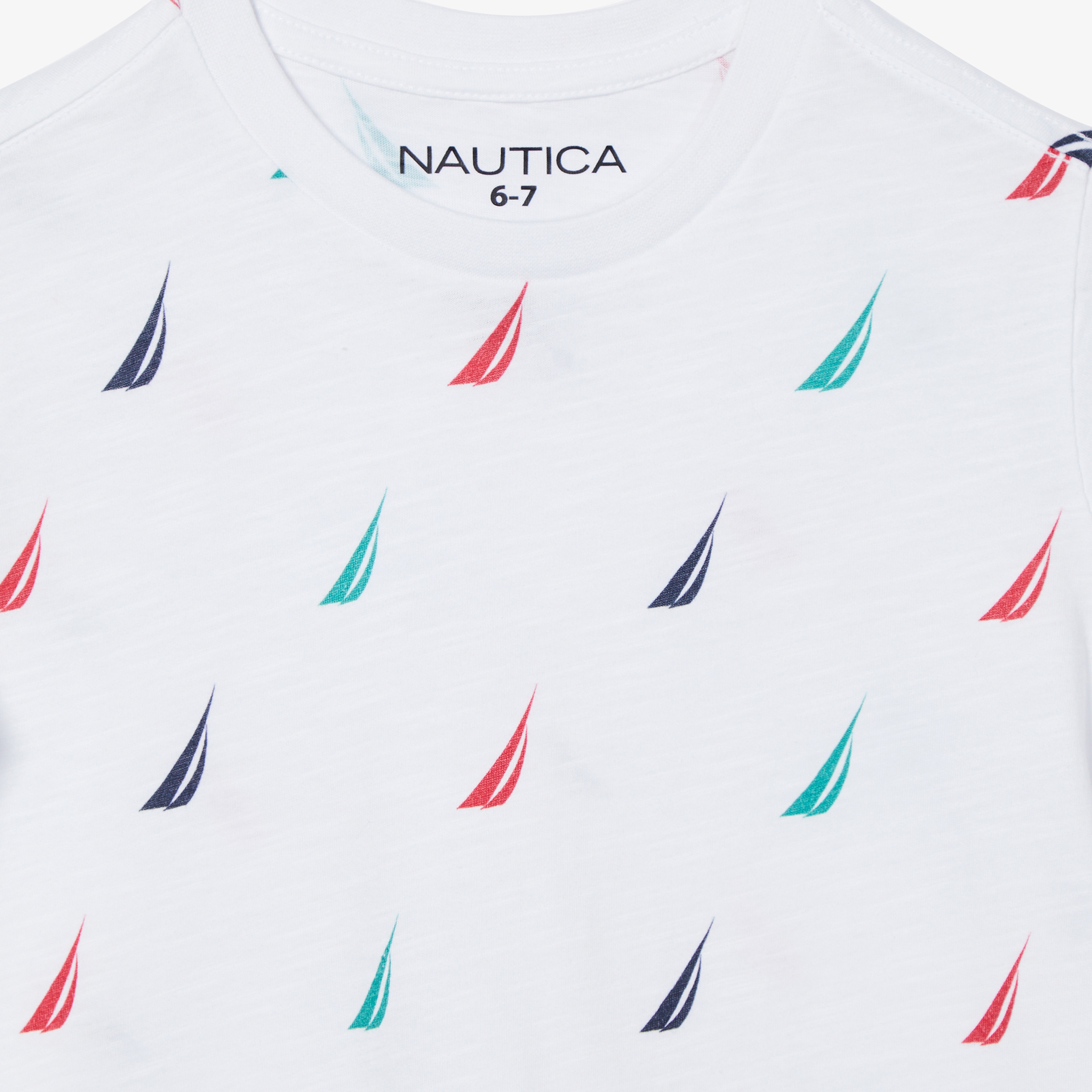 Nautica Erkek Çocuk Beyaz Baskılı T-Shirt